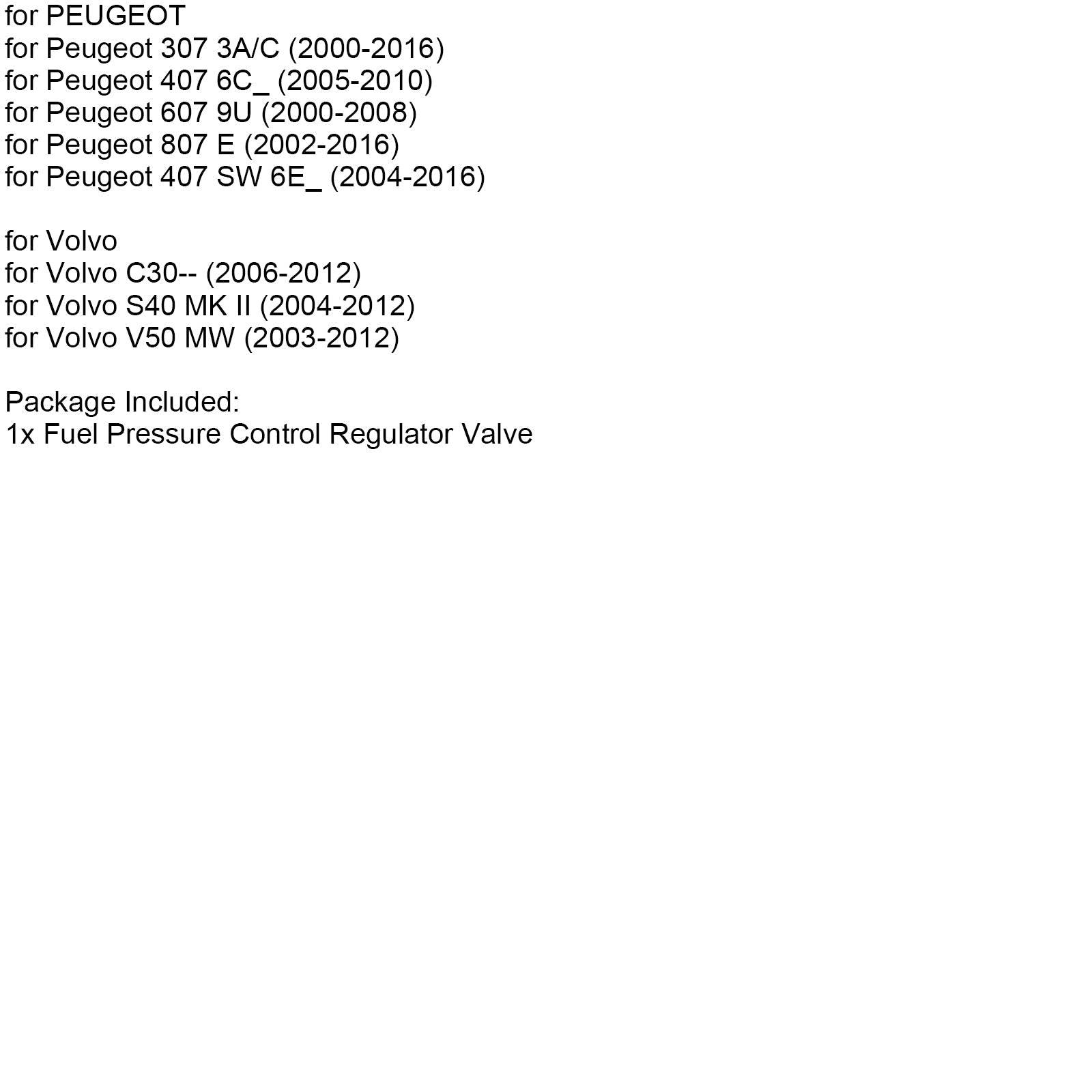 Volvon polttoaineen paineen säädin C30 2006-2012 x39800300018z