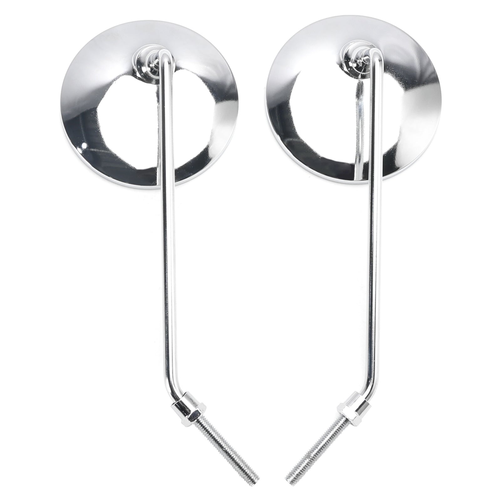 CHROOM SPIEGELS ROND 8MM Compatibel met HONDA PASPOORT C50 C70 C90