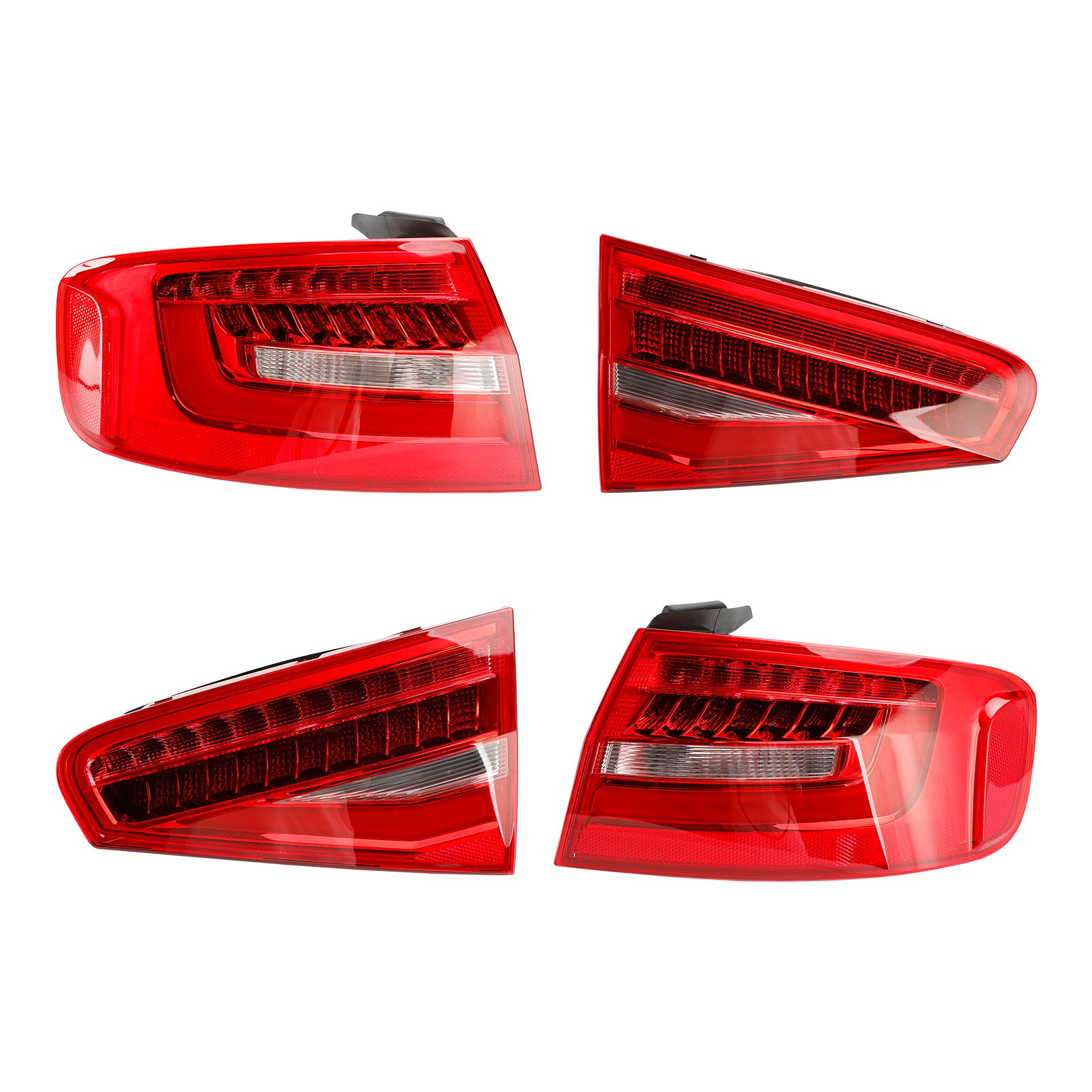 4pcs Rear Tail Light Lamp 8K5945093AC 4AC 5AC 6AC Pour Audi A4 B8.5PA 2013-2016