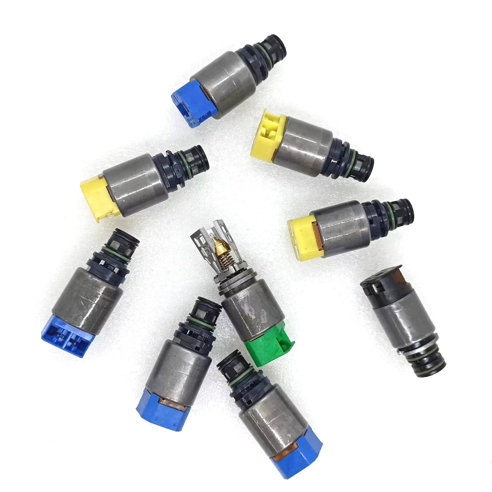 Lot de 9 solénoïdes de transmission automatique à 8 vitesses 8HP50 pour BMW Dodge Jeep Alfa Romeo