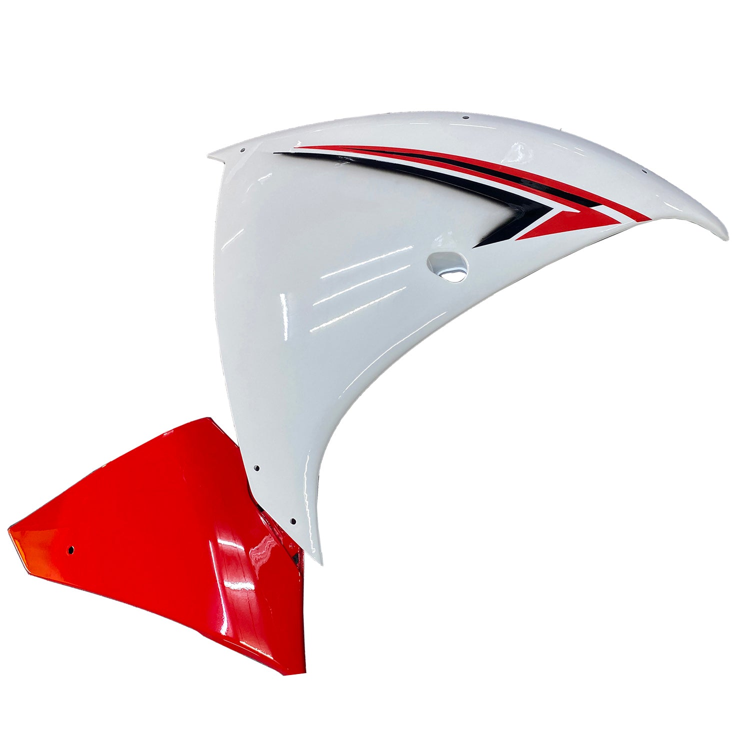 Kit de carénage en plastique ABS moulé par injection rouge et blanc pour Yamaha YZF R1 2009-2011