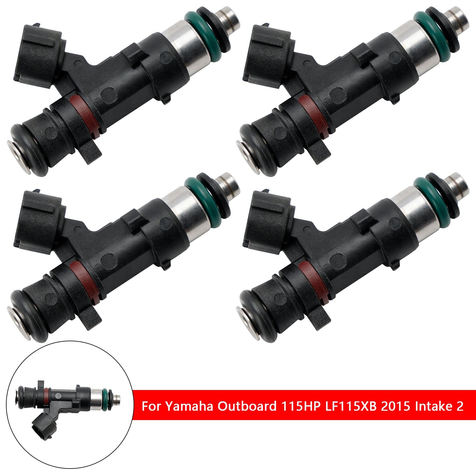 4 pezzi iniettore di carburante 6DA-13761-01 per Yamaha fuoribordo 150 175 200 HP 6DA-13761-00-00