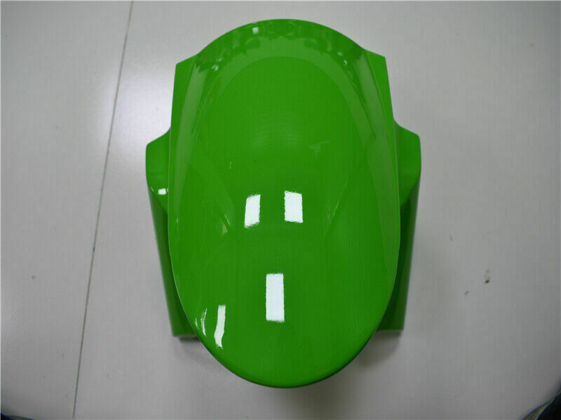 Kit de carénage en plastique moulé par injection vert et noir avec kit de vis pour Kawasaki ZX-6R 2013-2018