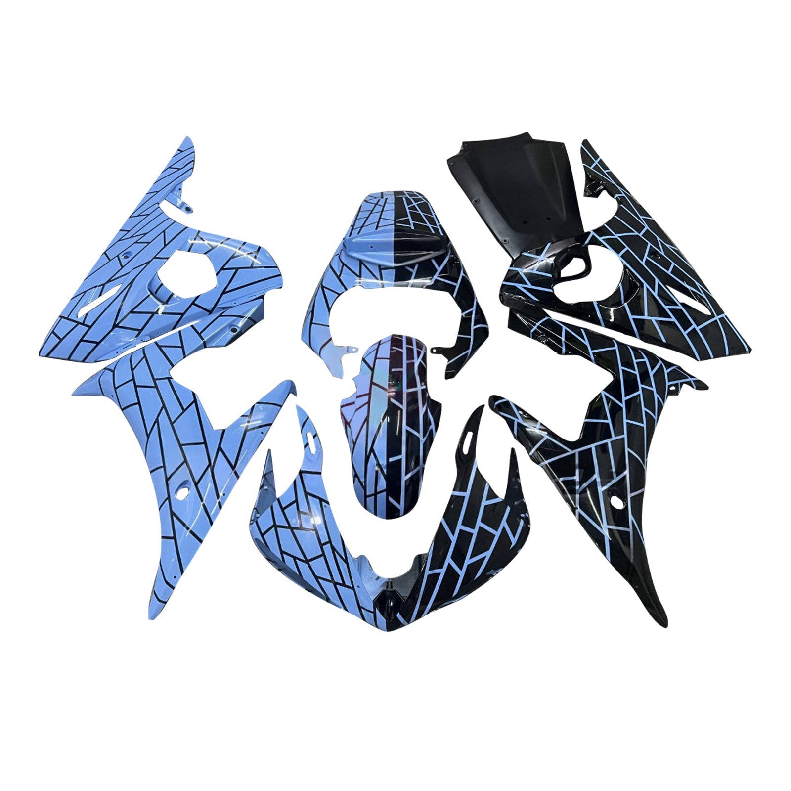 Kit de carénage par injection pour Yamaha YZF-R6 2003-2004 et R6S 2006-2009