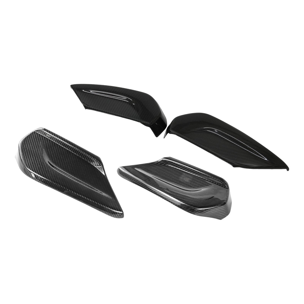 Embellecedor de panel lateral de asiento de fibra de carbono para Mercedes-Benz W464 Y W465 (2019-2026)