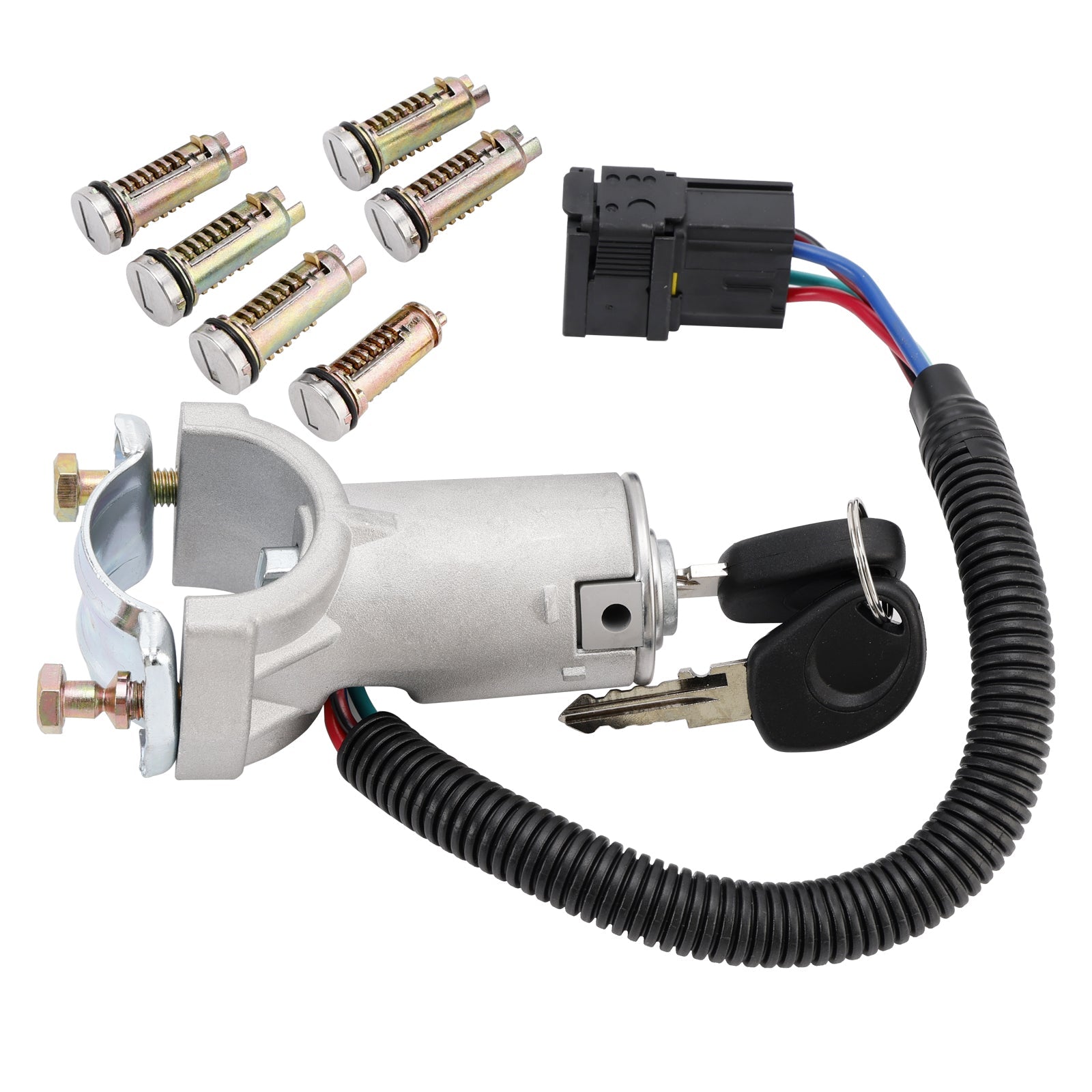 Antirrobo de encendido + 6 cilindros de cierre + llave 2996075 Para Iveco Daily 06-12