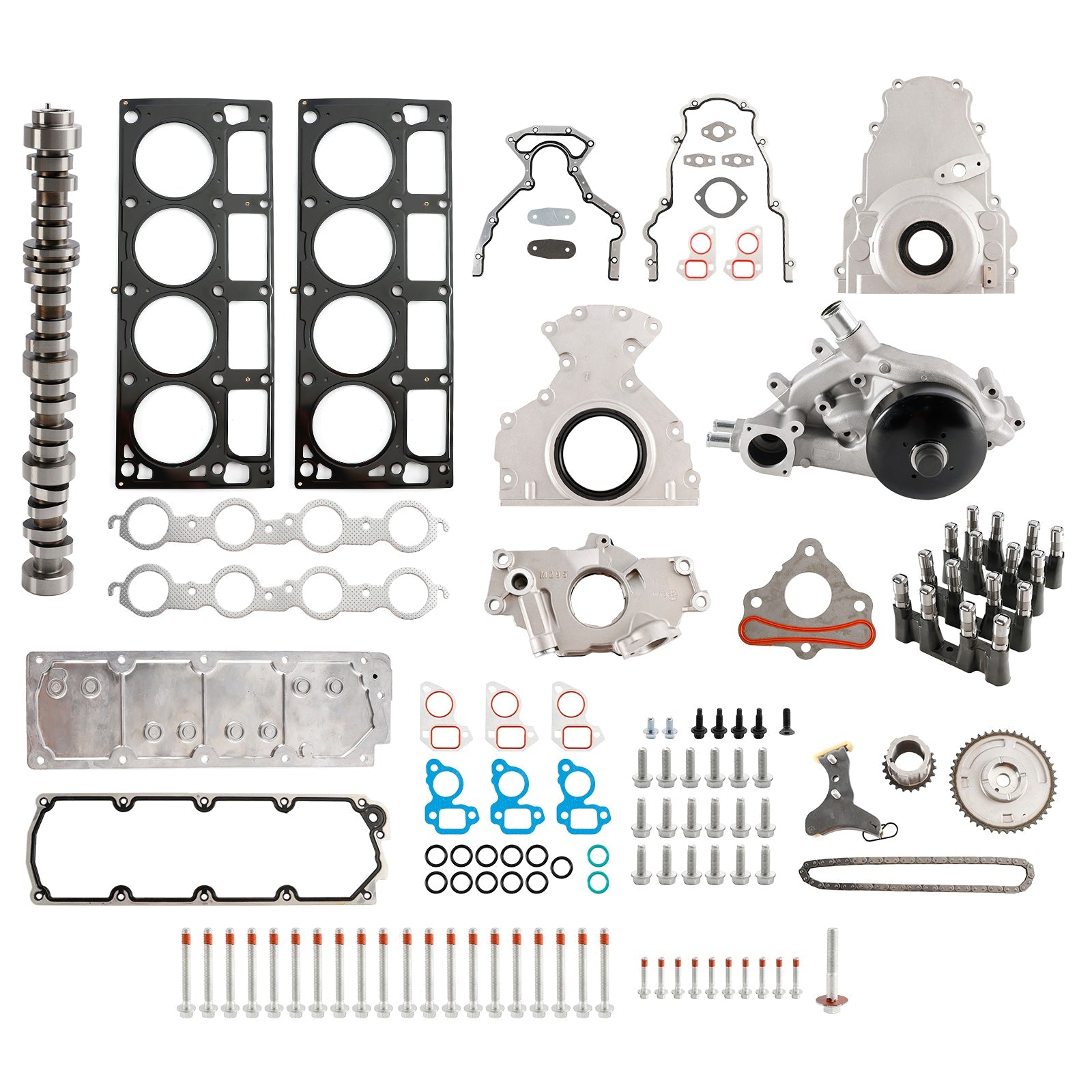 Kit de poussoir d'arbre à cames DOD NON AFM avec couvercle de vallée 12646386 12499225 pour CHEVROLET TRAILBLAZER 5,3 L 5 328 CC 325 CID V8 OHV 2006-2008