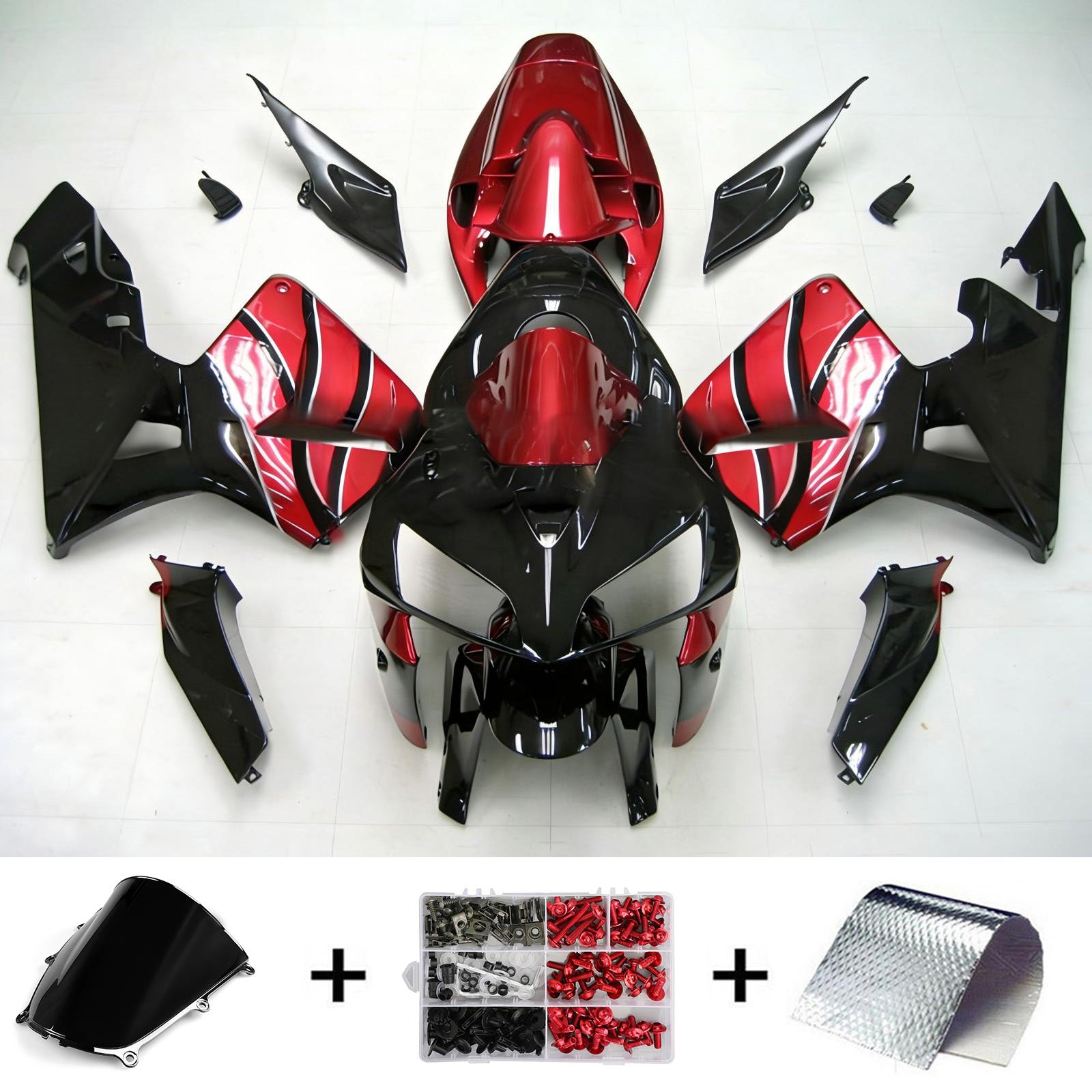 Kit carenado de inyección, carrocería de plástico ABS para Honda CBR600RR 2005-2006 F5