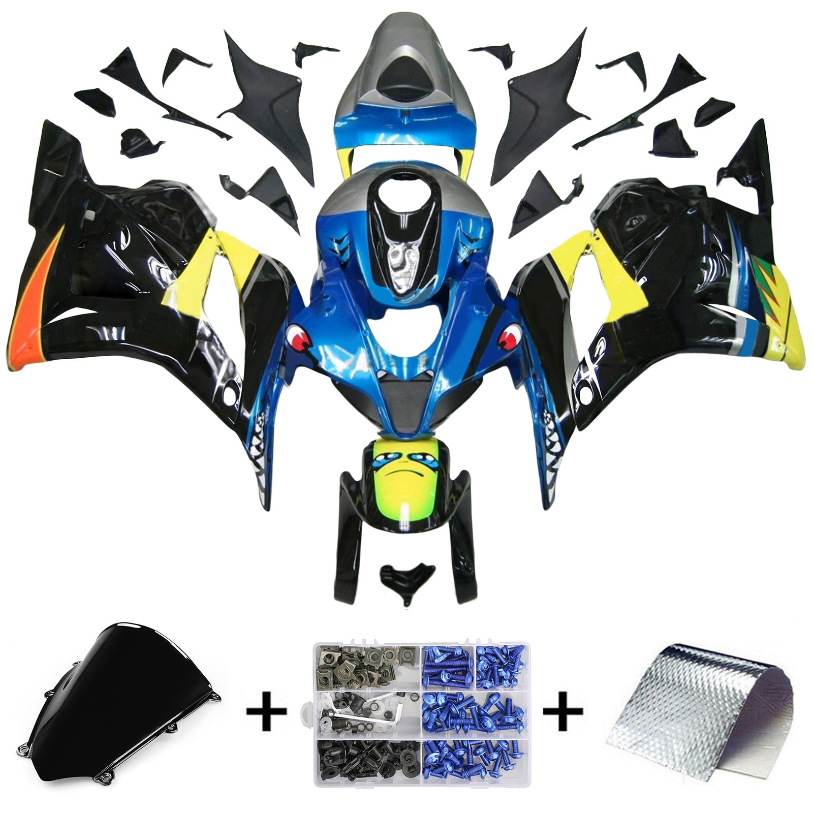 Kit carenatura iniezione plastica ABS per Honda CBR600RR 2009-2012 F5
