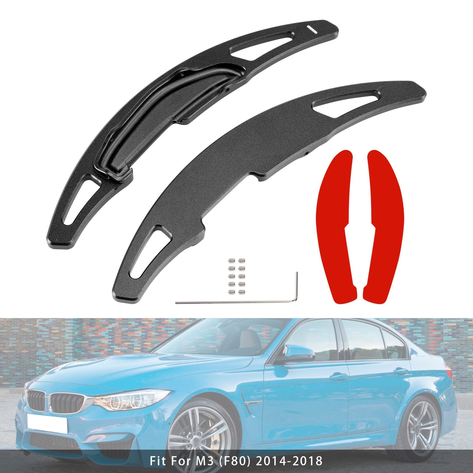 Extension de palettes de changement de vitesse au volant pour BMW M3 M4 X5M X6M en aluminium