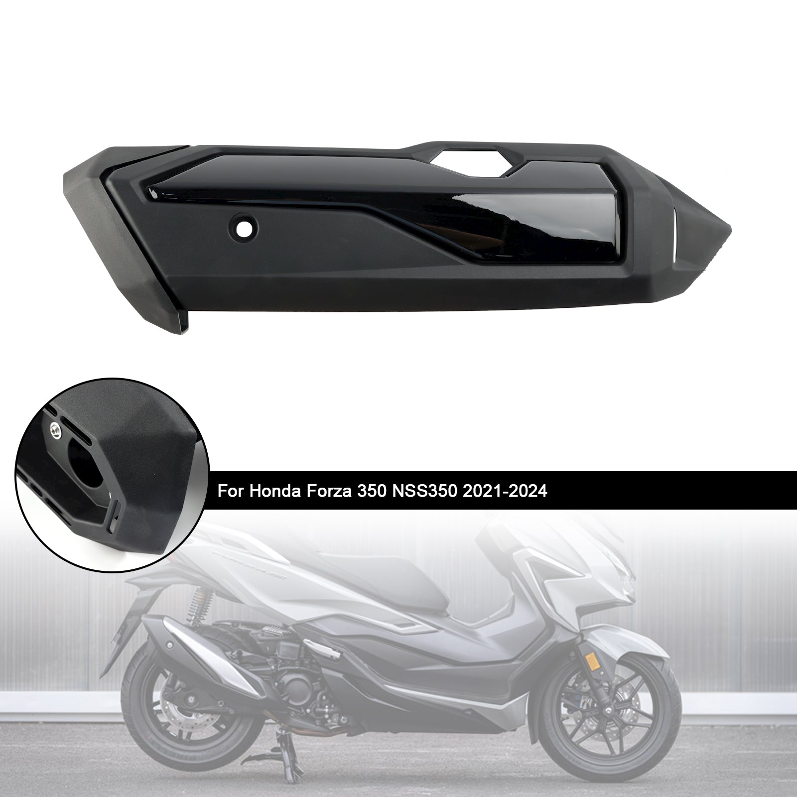 Coque de protection du bouclier thermique du tuyau d';échappement Honda Forza 350 NSS350 2021-2024