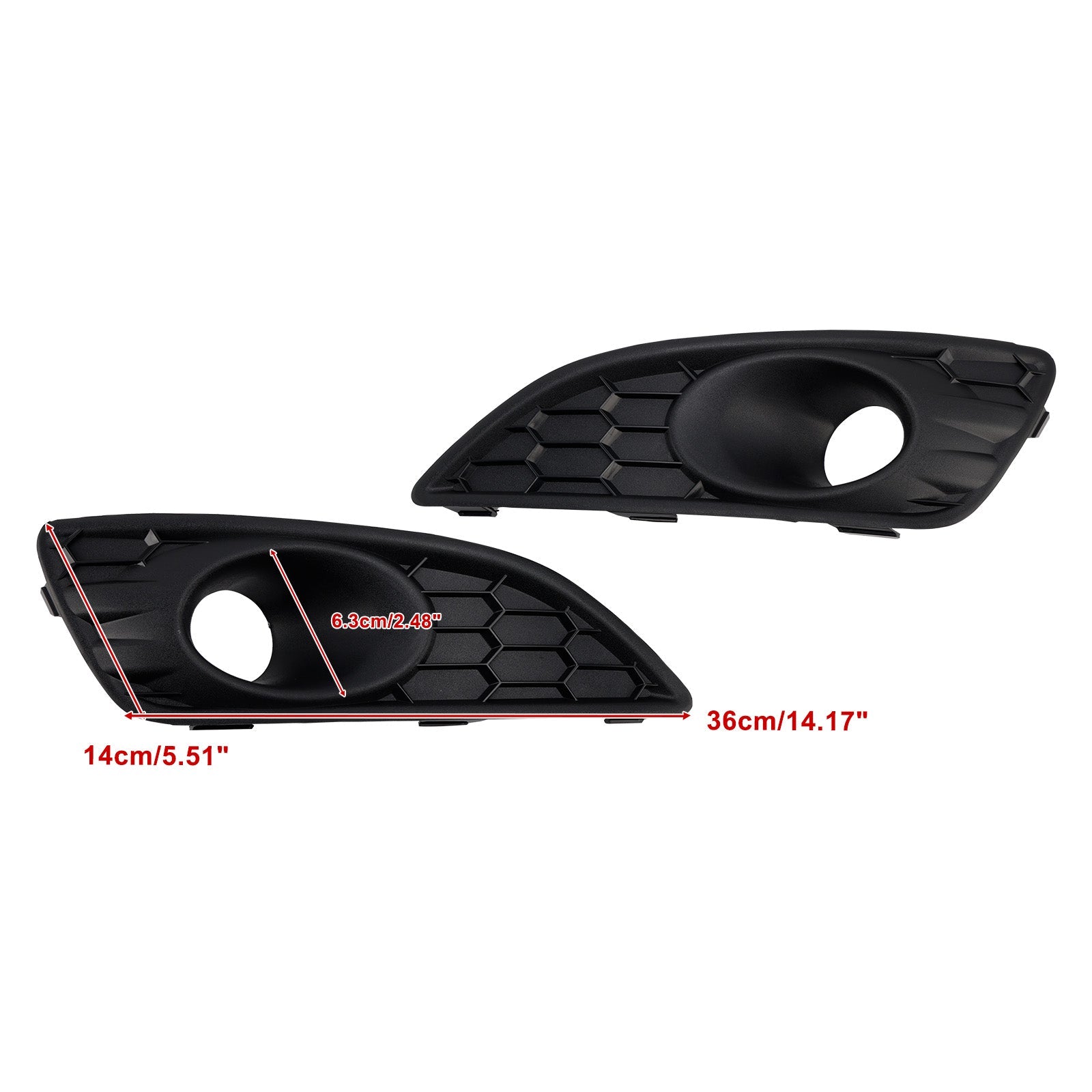 Mattamusta etusumuvalon suojaritilä (2 kpl) Ford Fiesta (2013-2017)