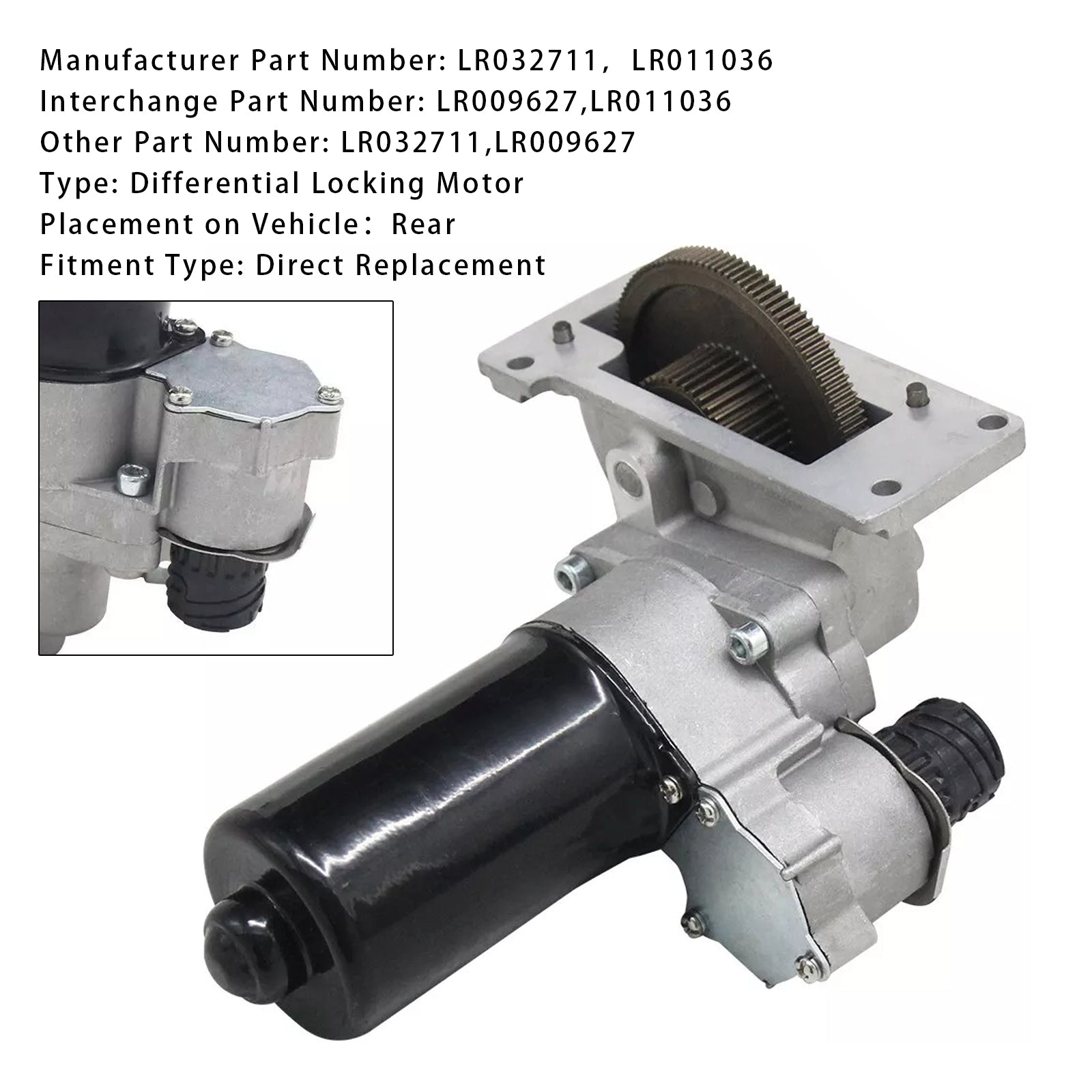 Motore di bloccaggio del differenziale d'Assale posteriore LR032711 per Land Rover Range Rover MK IV