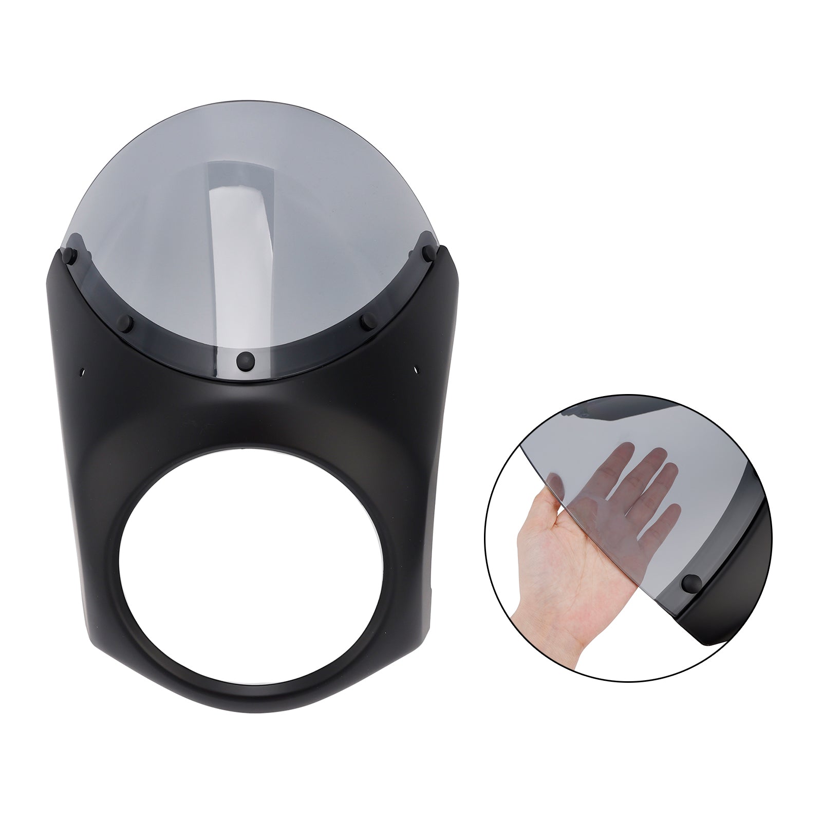 Fiera del parabrezza del faro per eliminatori Kawasaki 500 2024-2025