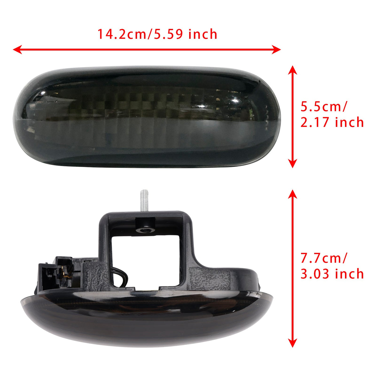 Troisième feu stop arrière surélevé pour Vauxhall Vivaro A X83 2001-2014, fumé