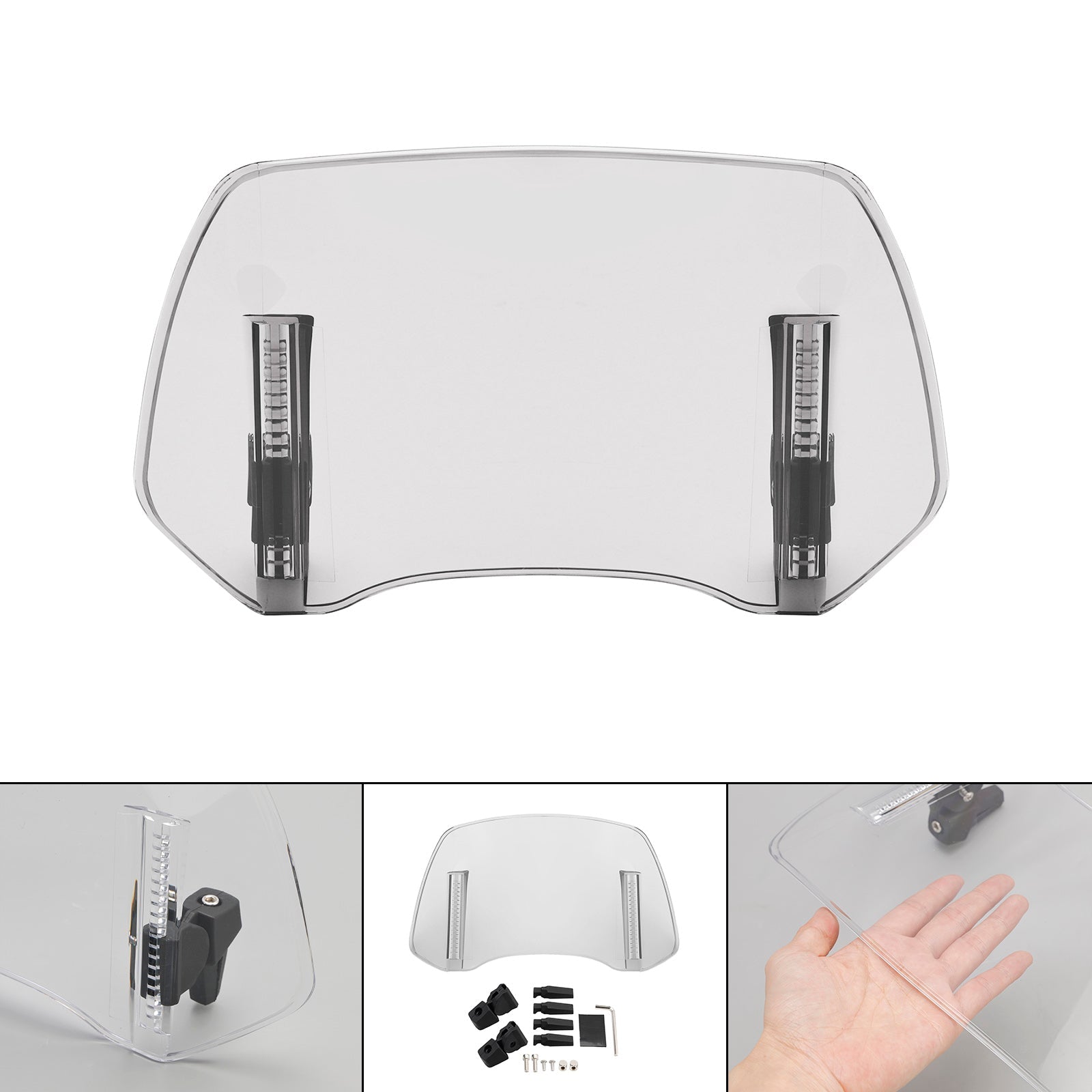 Univerzalni nastavljiv podaljšek deflektorja za vetrovnico na posnetek na vetrobranskem steklu