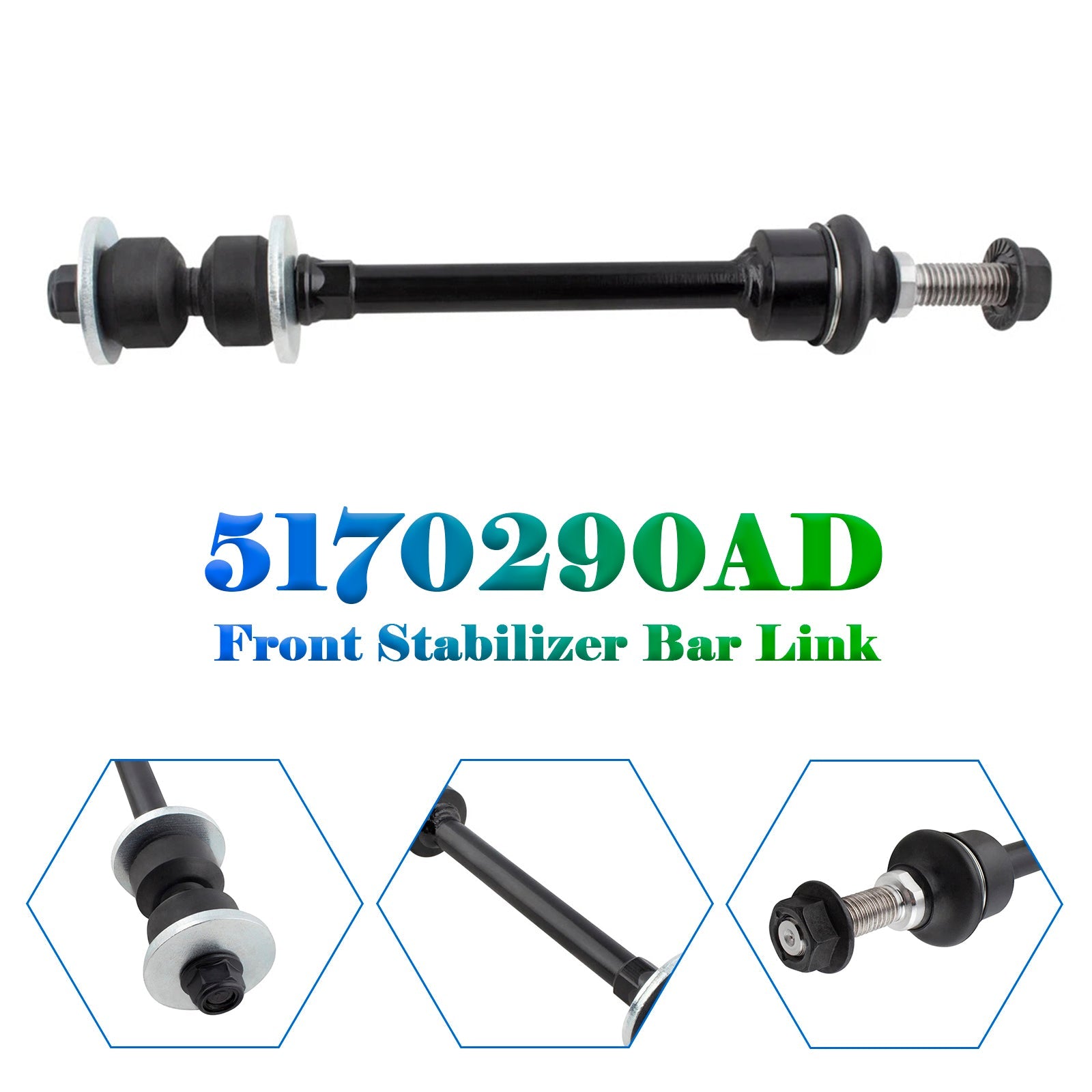 Biellette de barre stabilisatrice avant K80894 pour Dodge Ram 1500 4x4 2006-2018 5170290AD