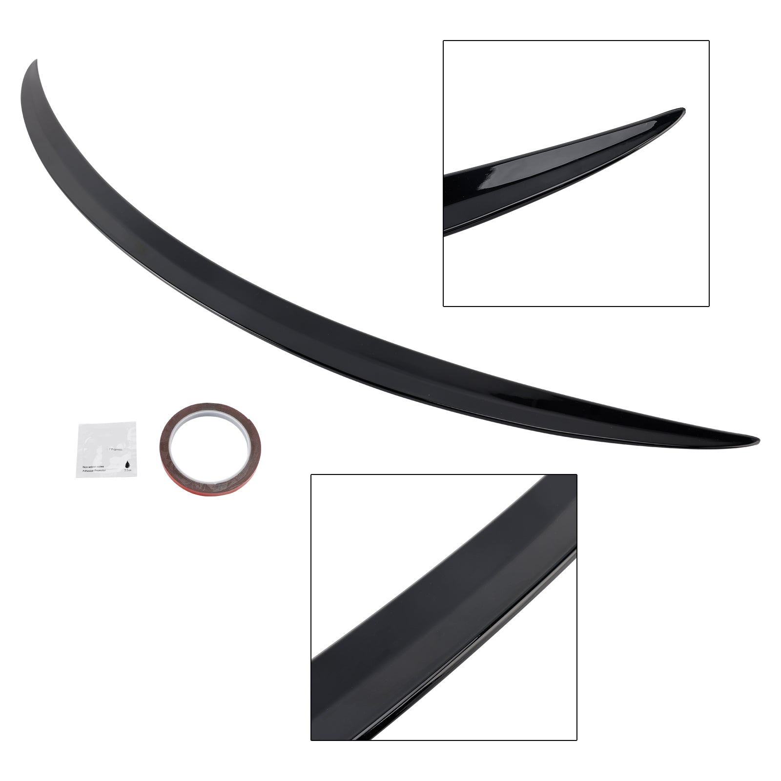 Spoiler posteriore nero lucido per Mercedes-Benz Classe C W206 AMG 2021-2024