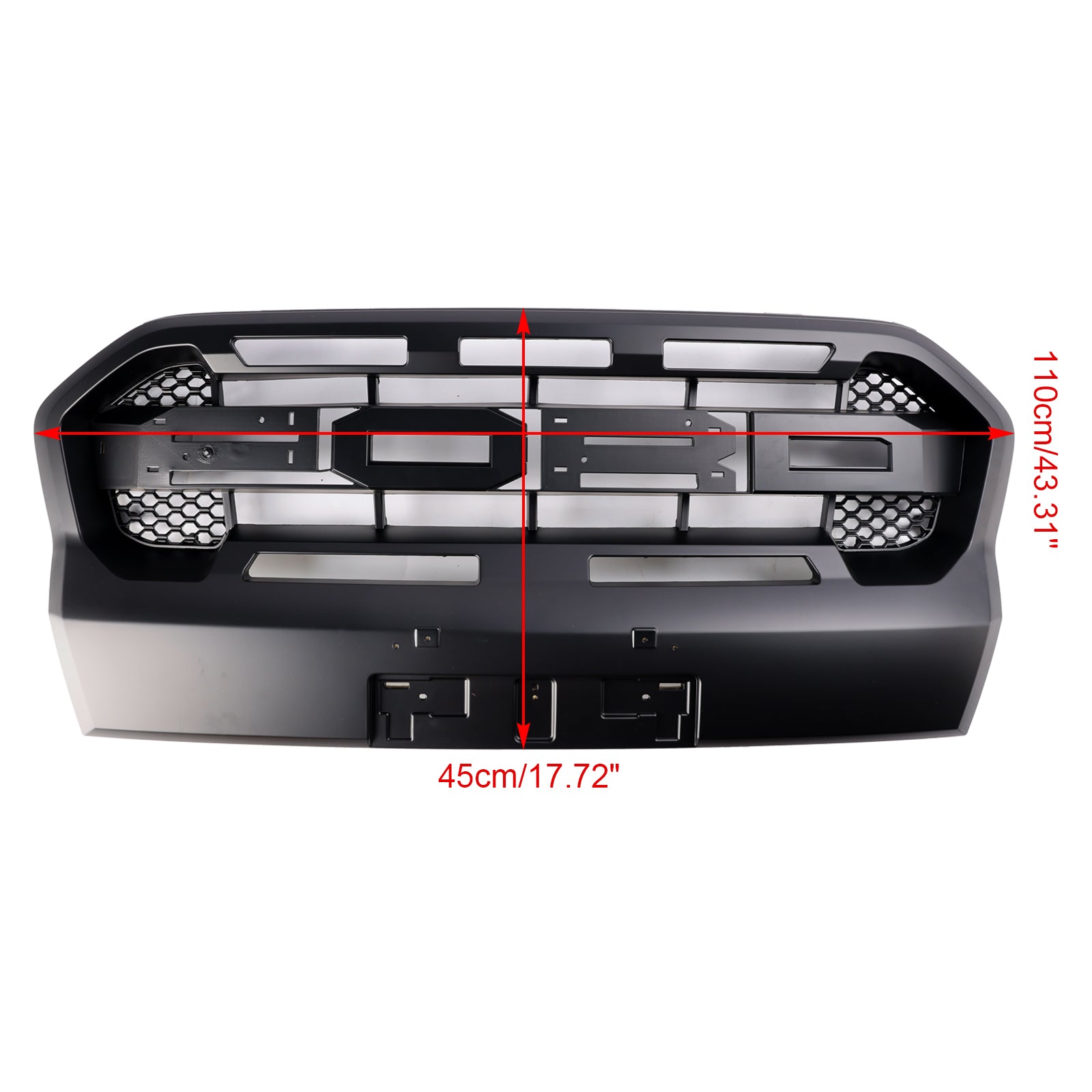 Matt Black Ranger Raptor Raptor Front Bumper Style Grille voor Ford Ranger 2019-2023 T8