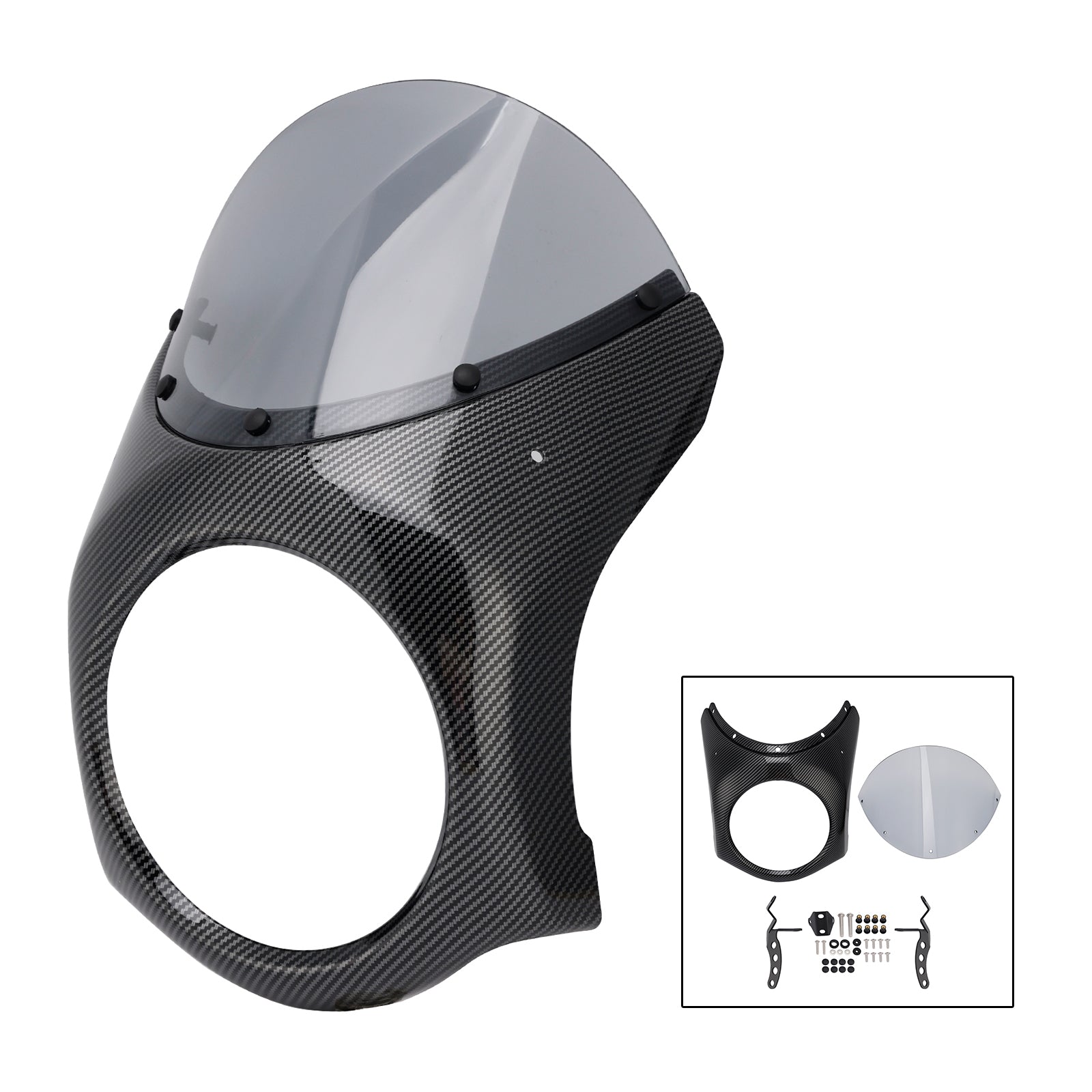 Fiera del parabrezza del faro per eliminatori Kawasaki 500 2024-2025