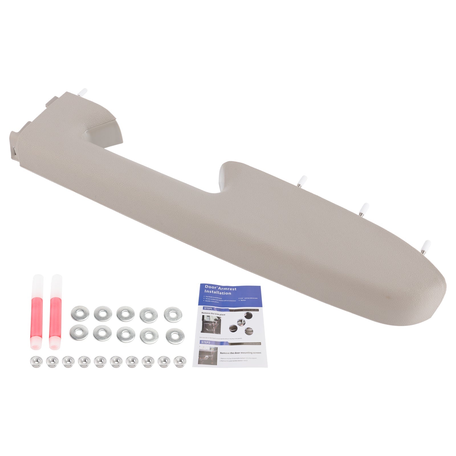 Kit de réparation d'accoudoir avant droit pour Chevy Silverado 1500 2500HD 2010-2014 (gris)