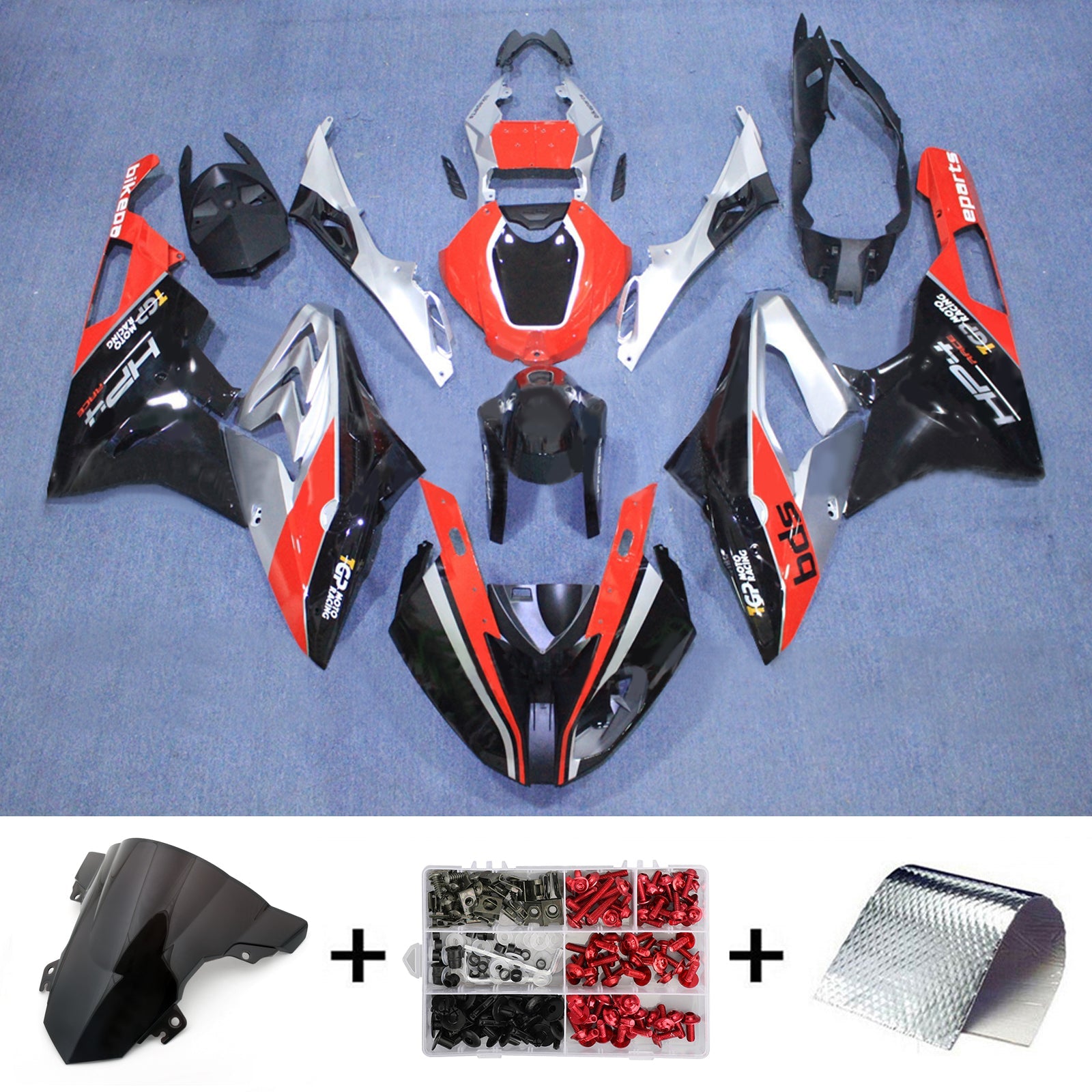 Kit de carénage d'injection pour BMW S1000RR 2017-2018 Carrosserie Plastique ABS
