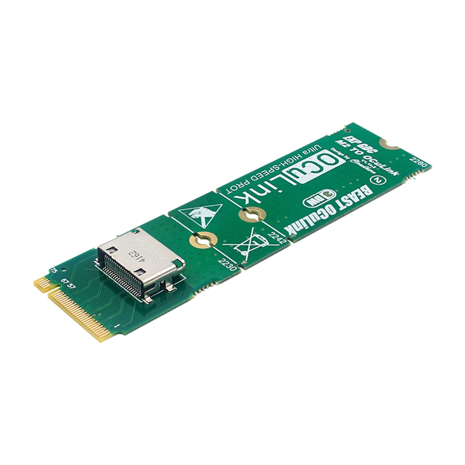 Carte adaptateur M.2 vers OCuLink Carte de conversion d'interface M.2 M KEY vers OCULINK