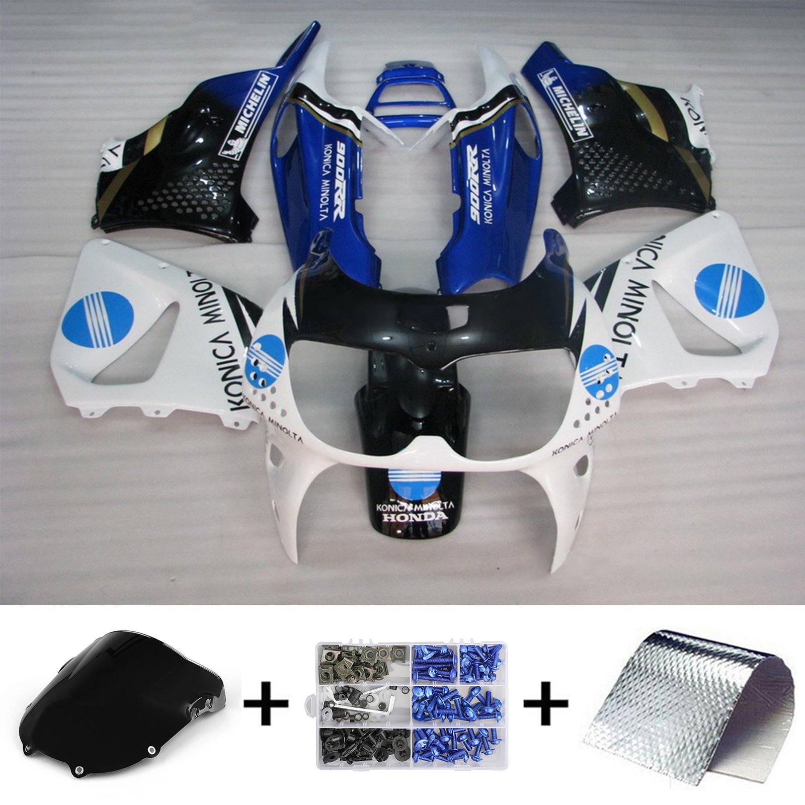 1994-1995 Honda CBR900RR 893 Kit de carenado de inyección de carrocería de plástico Abs