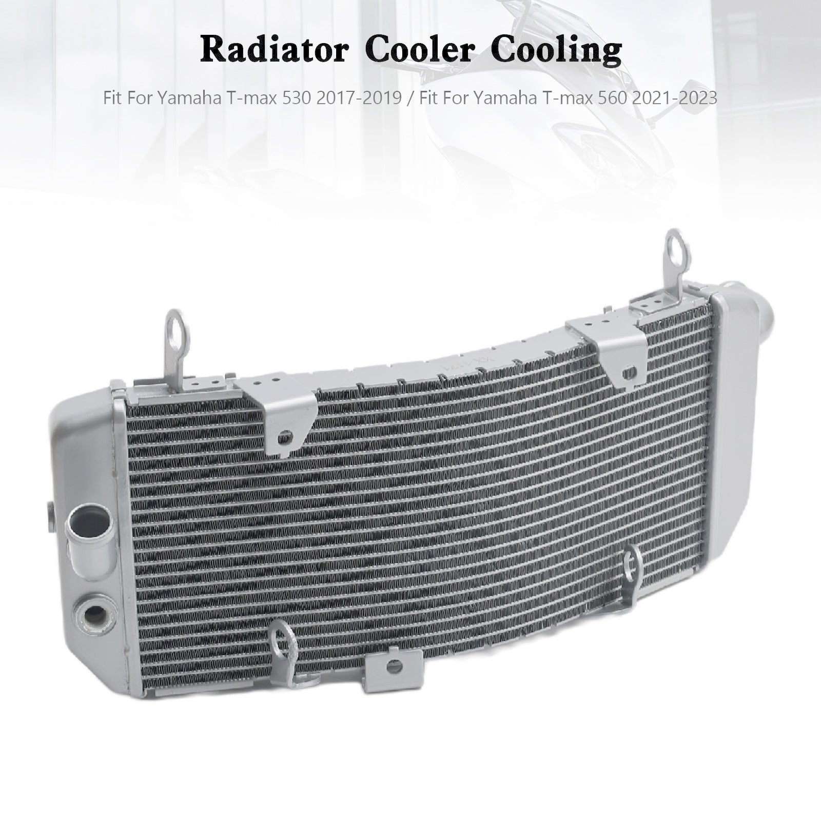 Refroidisseur de radiateur en aluminium, pour Yamaha Tmax530 17-19 t-max 560 20-23, argent