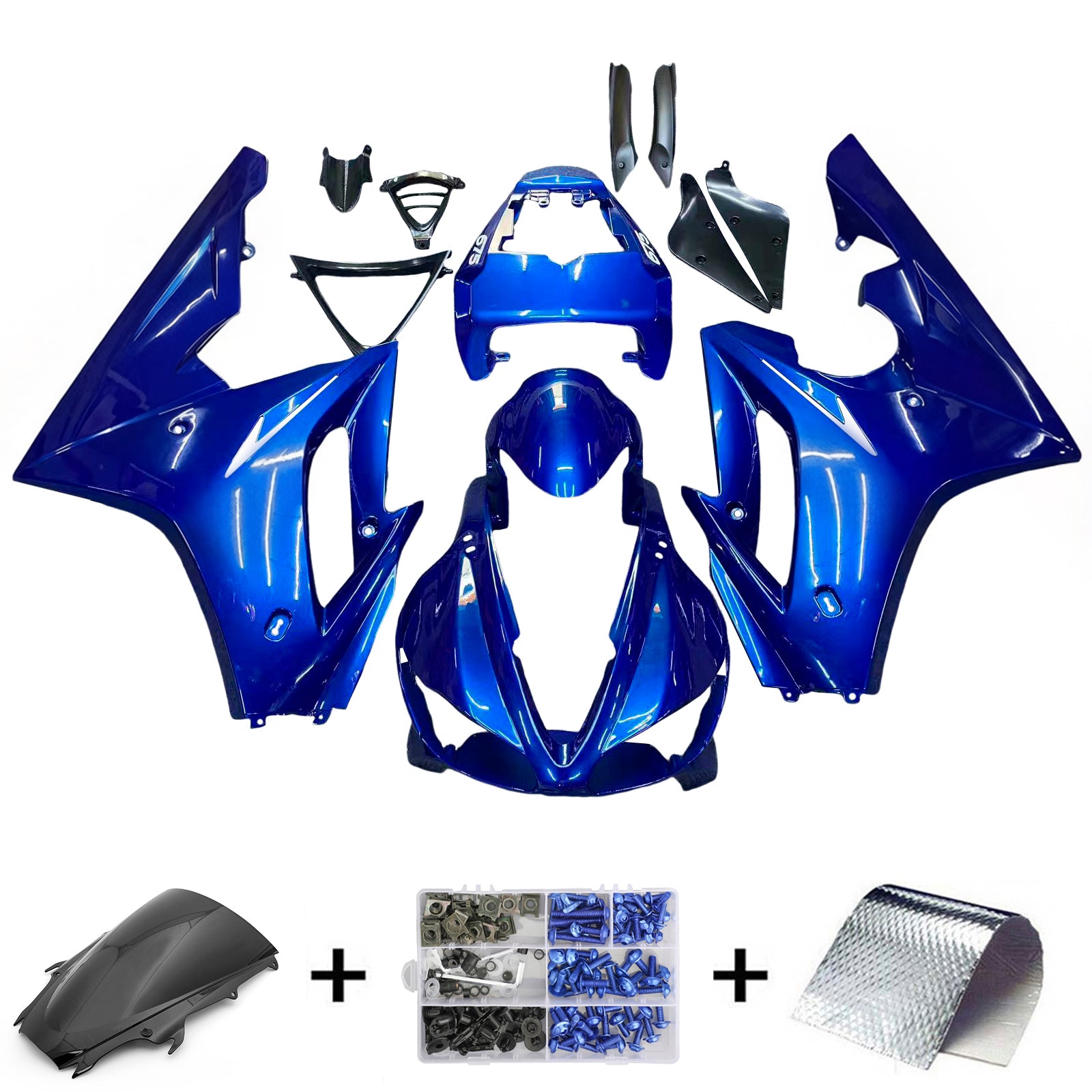Kit de carénage complet en ABS injecté pour Triumph Daytona 675 2009-2012