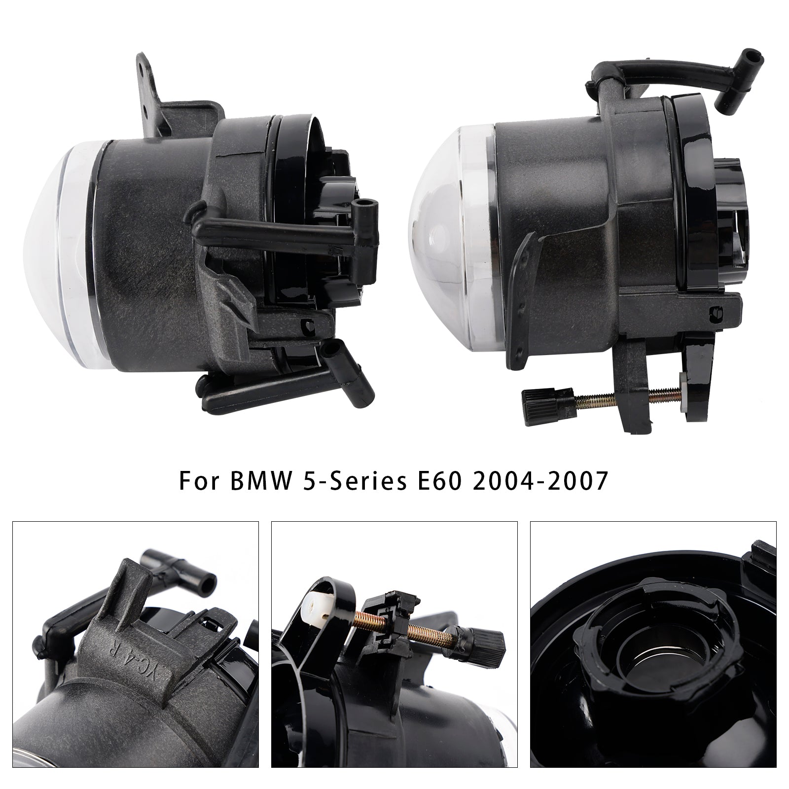 Par de cajas de luces de sangrado abundantes para el parachoques delantero BMW 5 E60 2004-2007