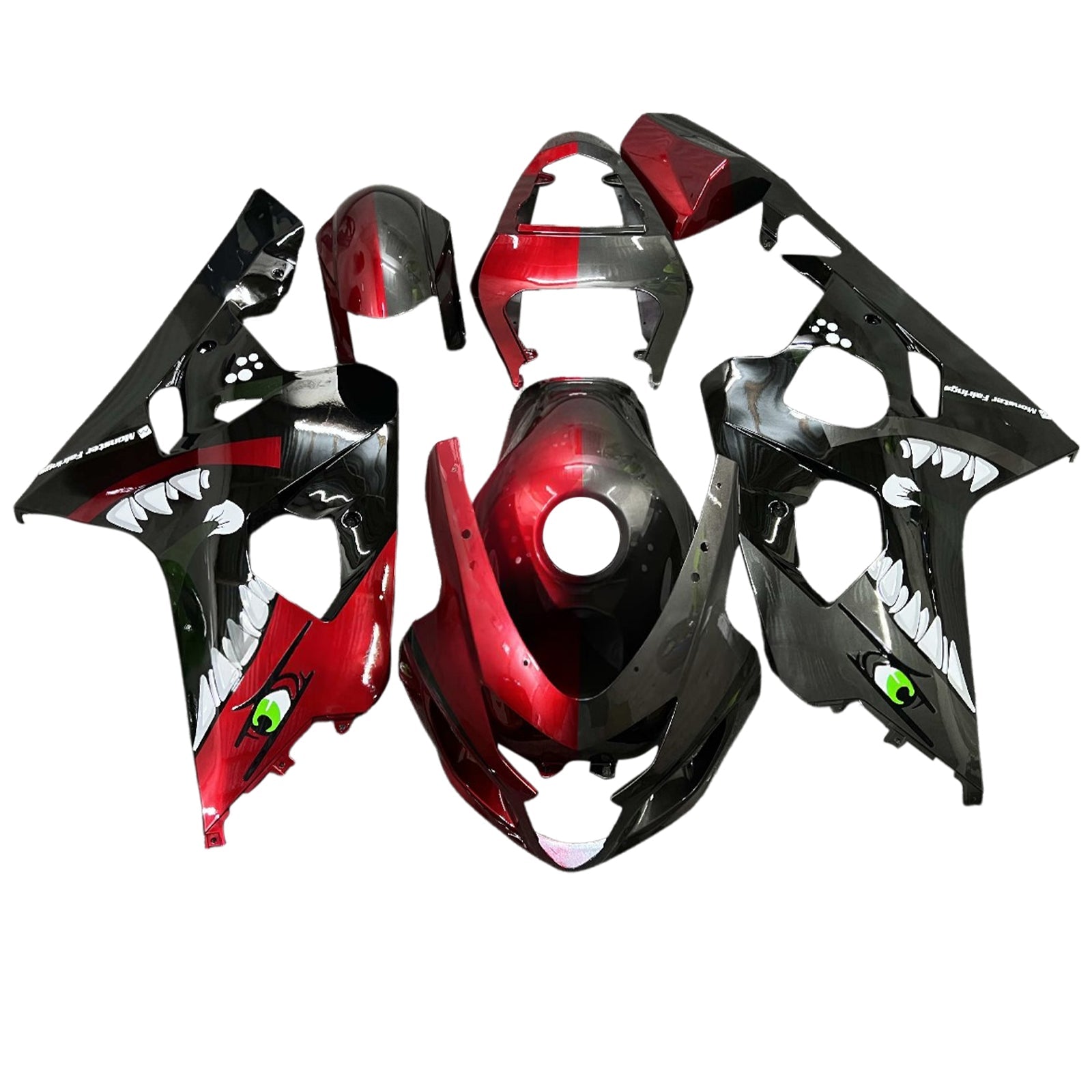 Kit de carénage injecté en plastique ABS pour Suzuki GSXR 600/750 2004-2005 K4