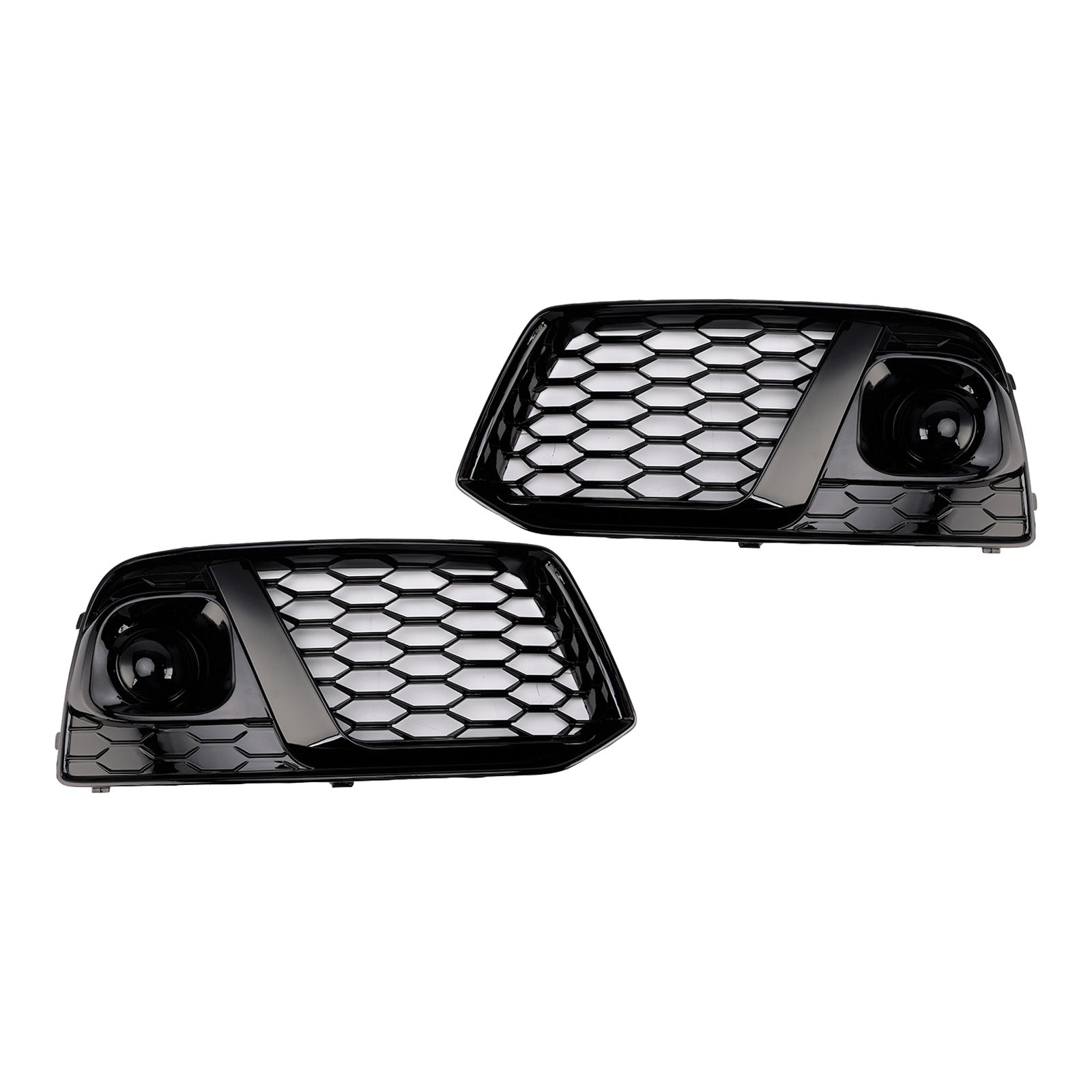 Grille de protection des phares antibrouillard avant en nid d'abeille noire pour Audi Q5 SQ5 2018 2019