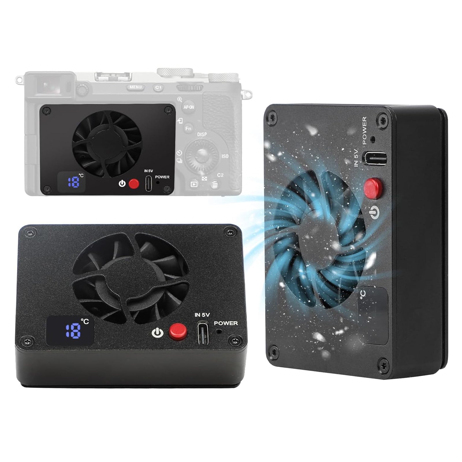 Okrajvanje zaslona za nadzor hladilnega fotoaparata Nadzor zaslona radiatorja radiatorske kamere v živo