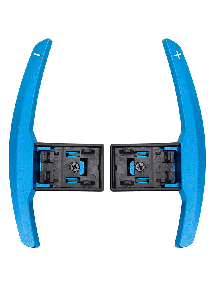 Extension de palettes de changement de vitesse pour BMW Série F F30 F31 F32 F10 X3 X5 Aluminium Bleu