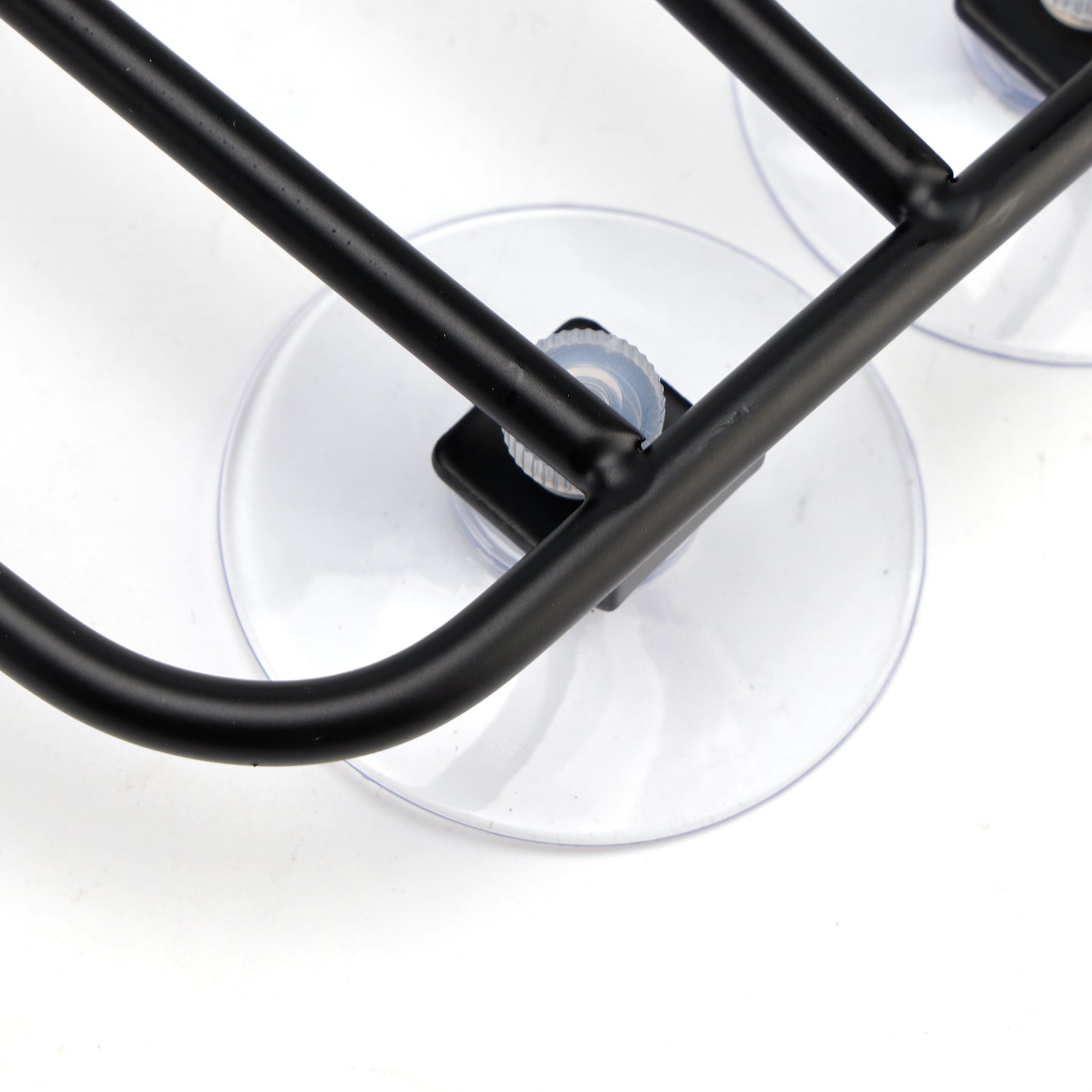 Univerzalno črno klasično držalo za rezervoar za motorna kolesa s priseski