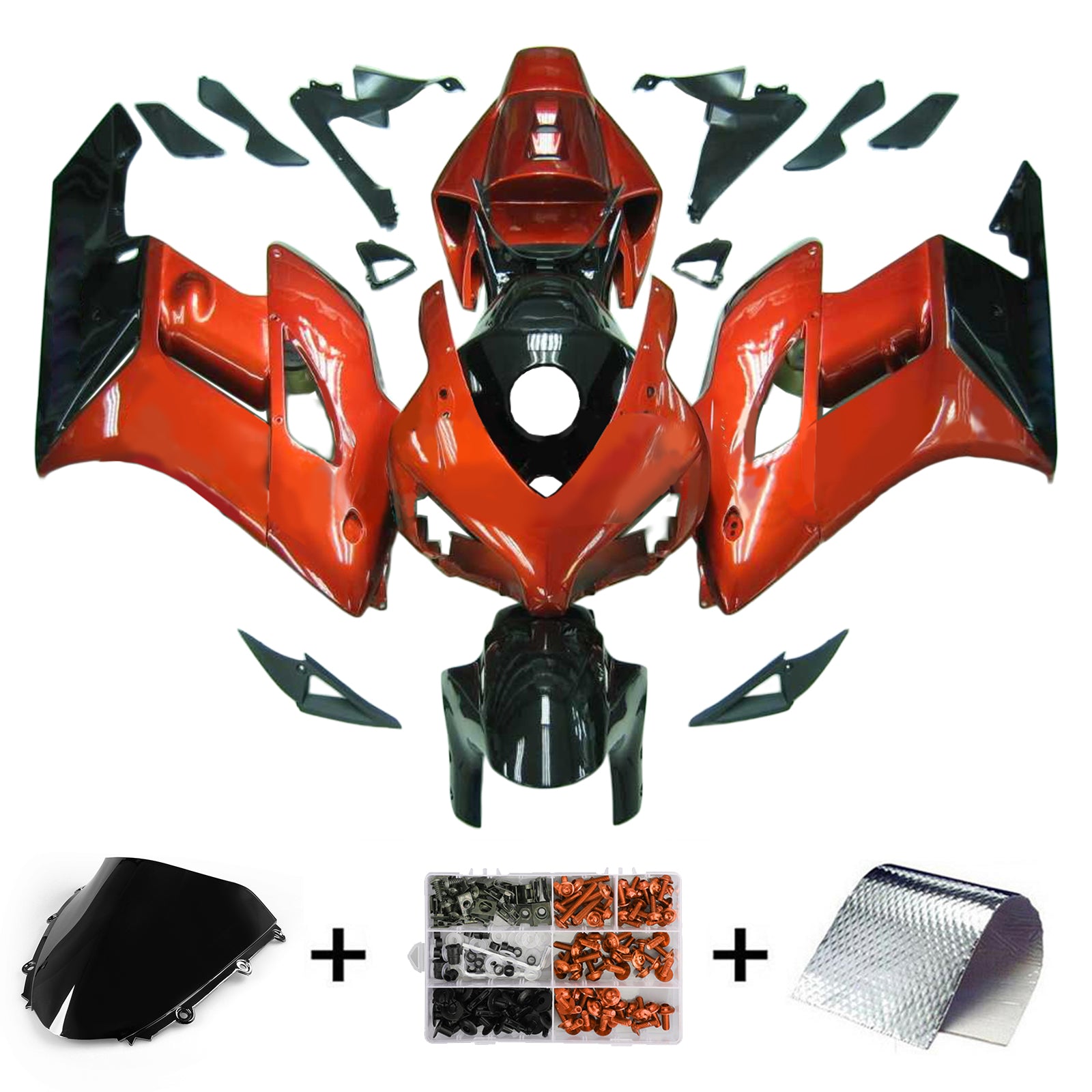 Kit de carénage par injection, carrosserie en plastique ABS pour Honda CBR1000RR 2004-2005