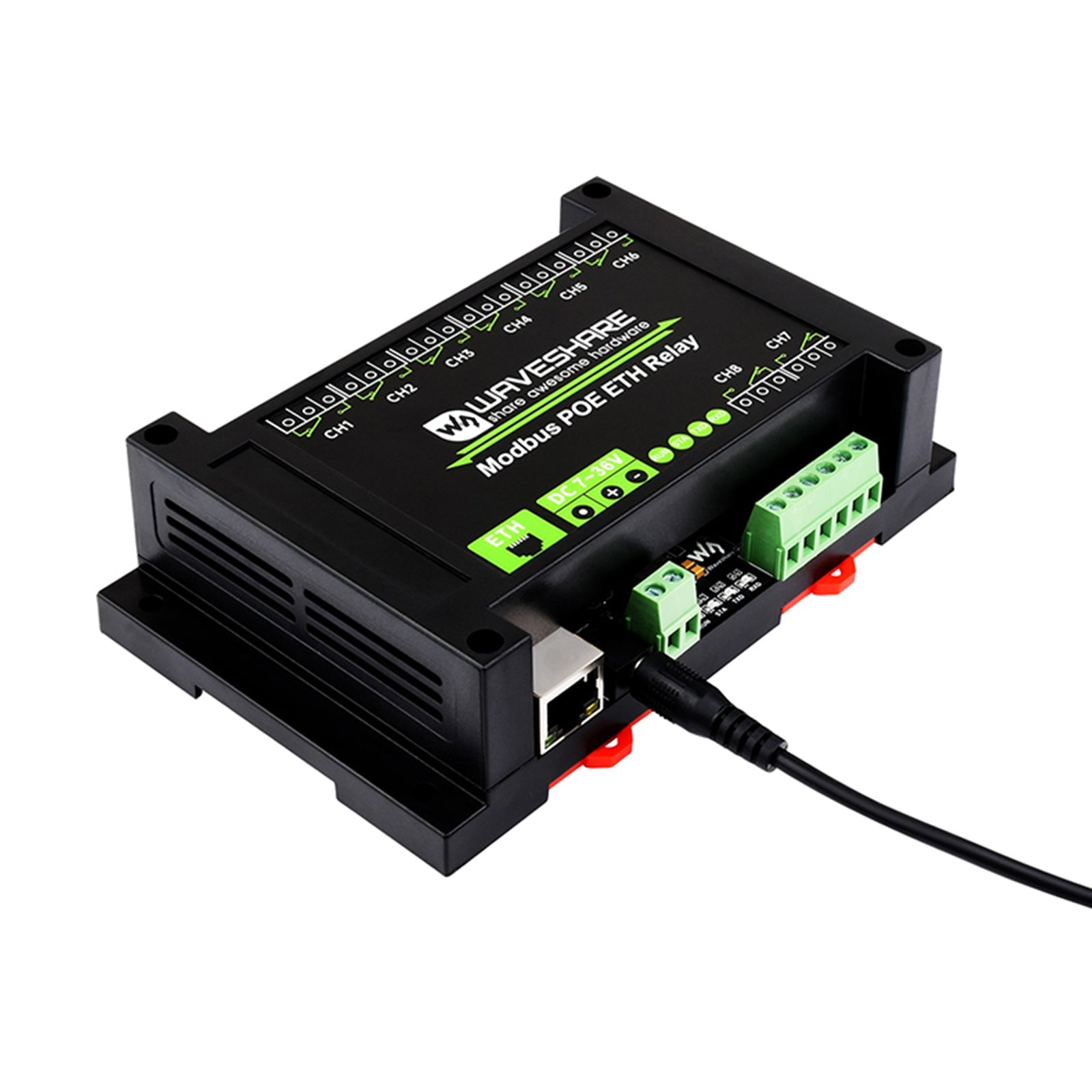 Module relais Ethernet 8/30 canaux Protocole Modbus TCP Communication Ethernet PoE