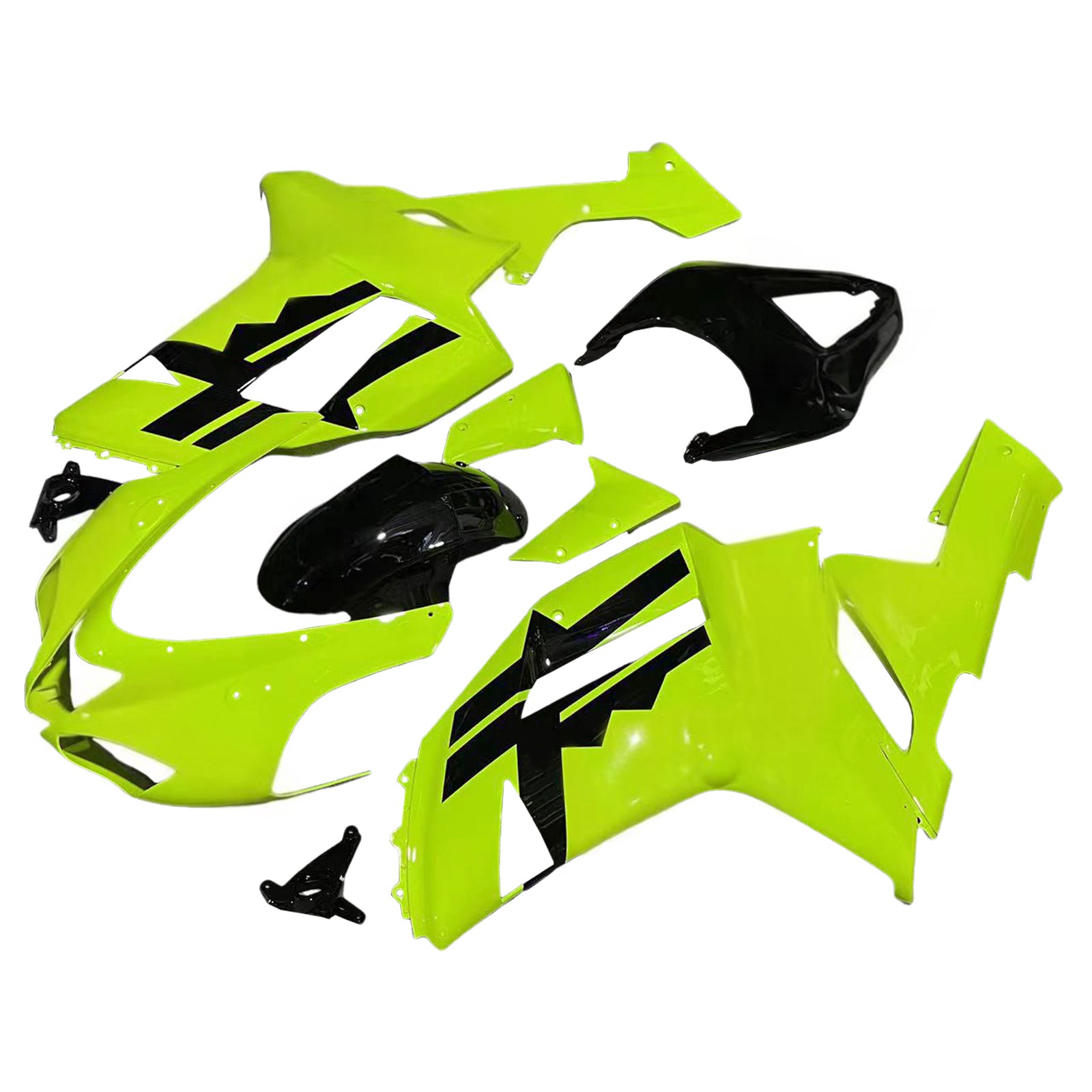 Kit de carénage à injection en plastique ABS pour Kawasaki ZX6R 636 2007-2008