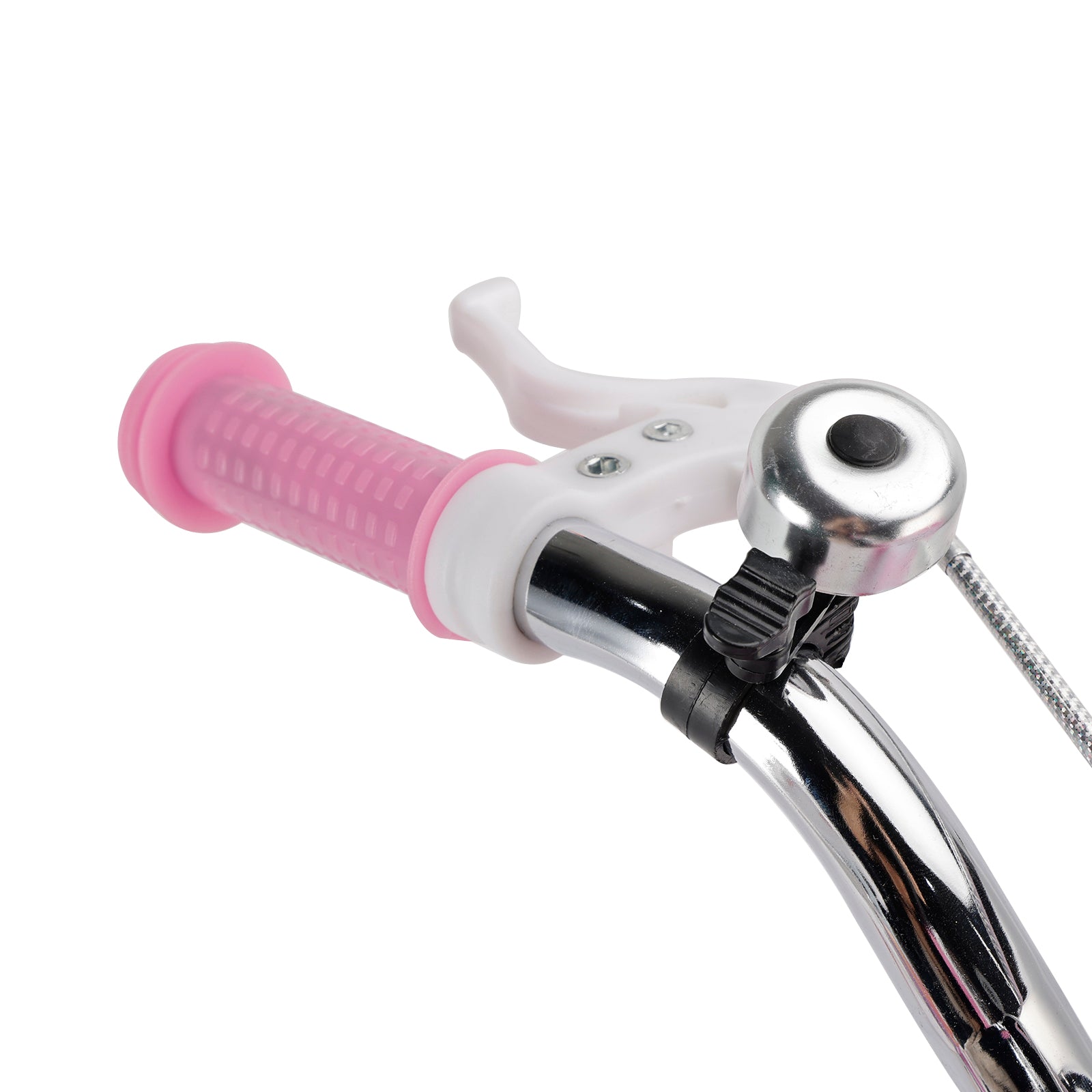 Bicicleta de princesa evolutiva de 18 pulgadas - Manejo ajustable y silla de montar - rosa y morado - Garantía