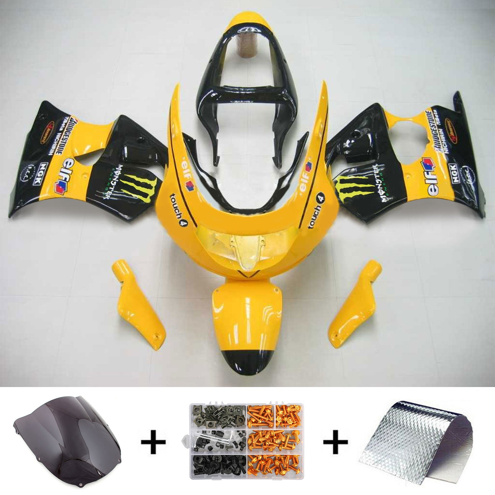 1998-1999 KAWASAKI ZX6R KIT DE CAIRING INDICTION