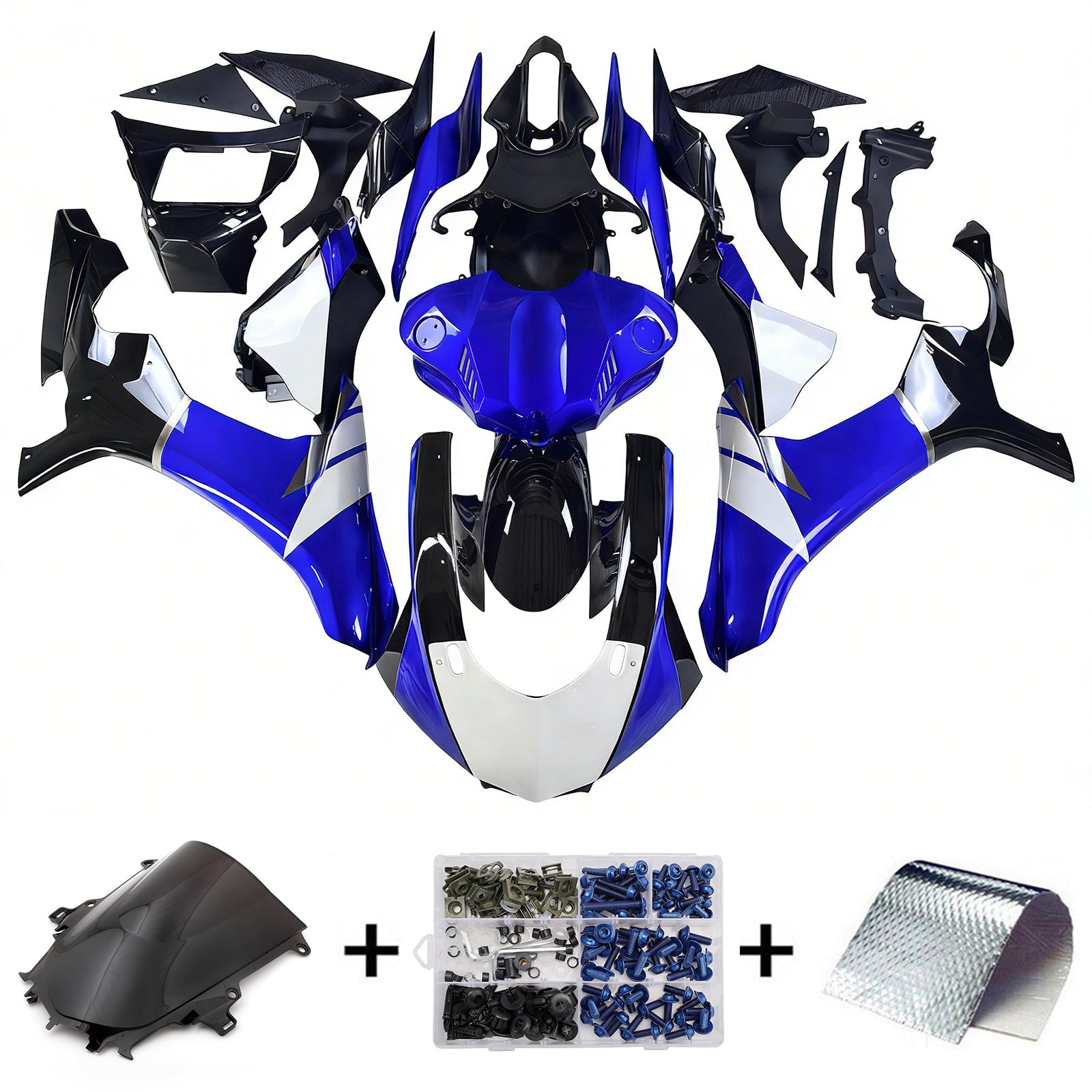 Kit de carénage à injection en plastique ABS pour Yamaha YZF 1000 R1 2015-2019
