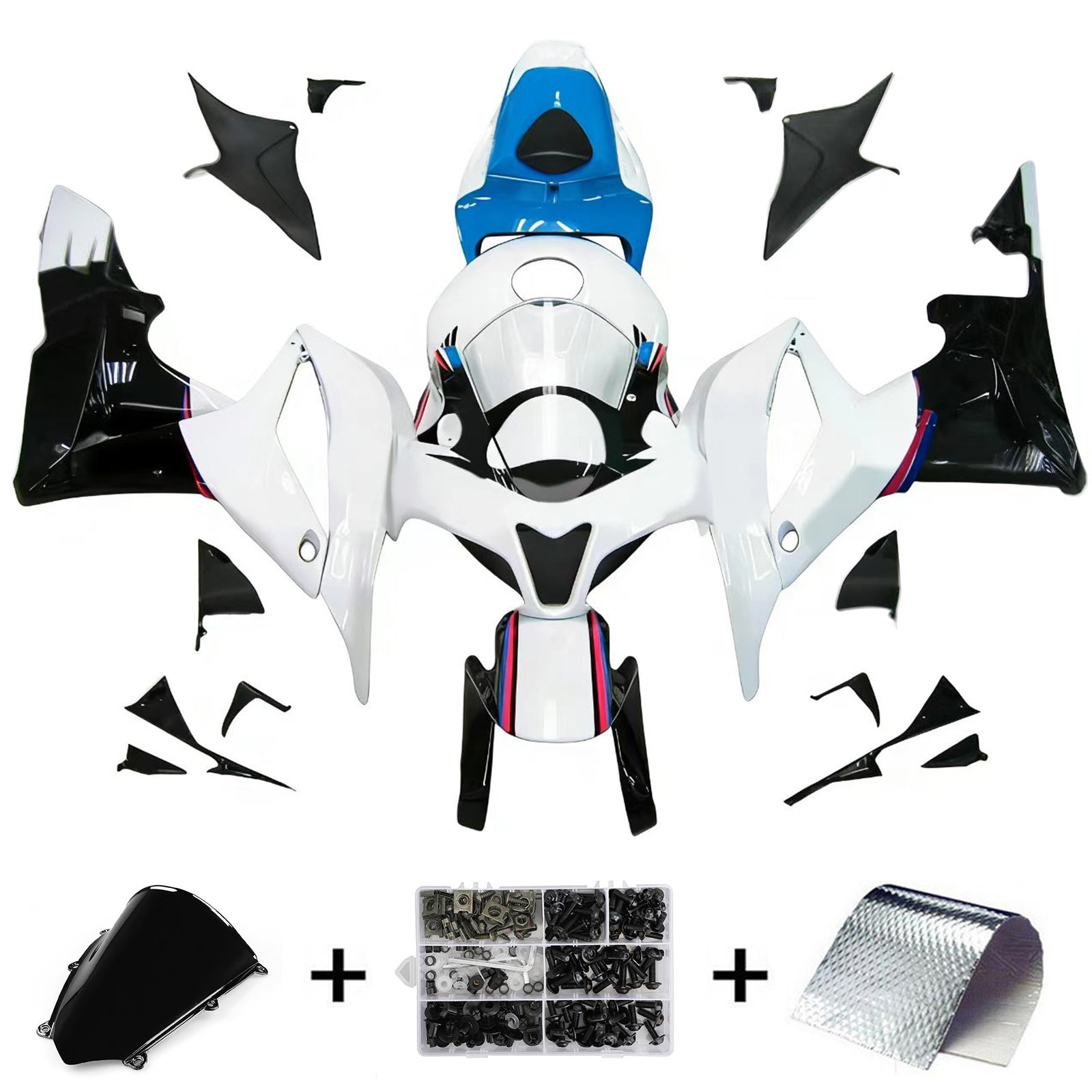 Kit de carénage par injection, carrosserie en plastique ABS pour Honda CBR600RR 2007-2008 F5