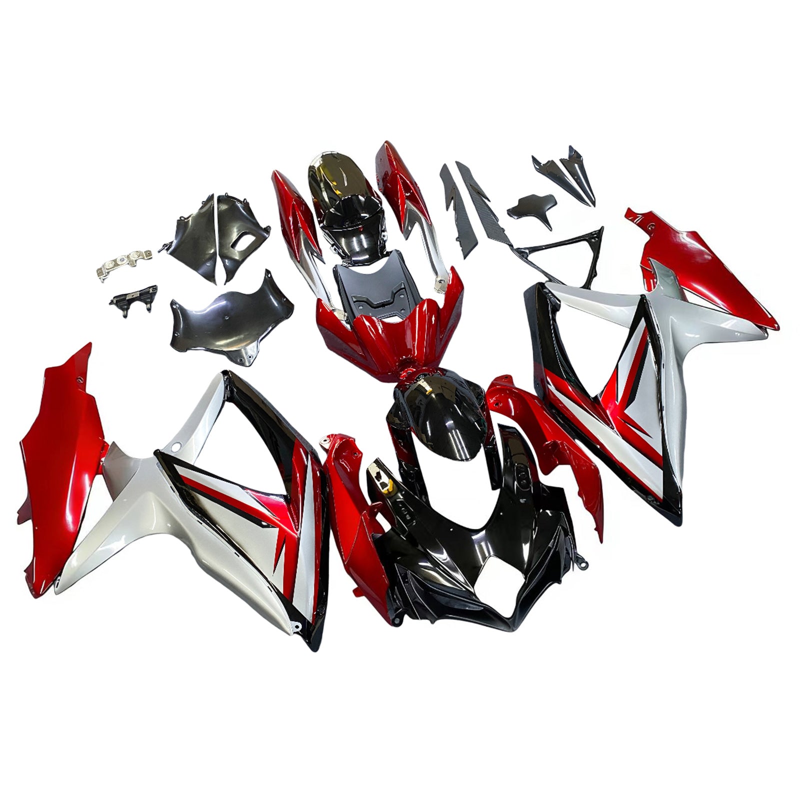 Kit de carénage par injection, carrosserie en plastique ABS, compatible avec Suzuki GSXR 600/750 2008-2009