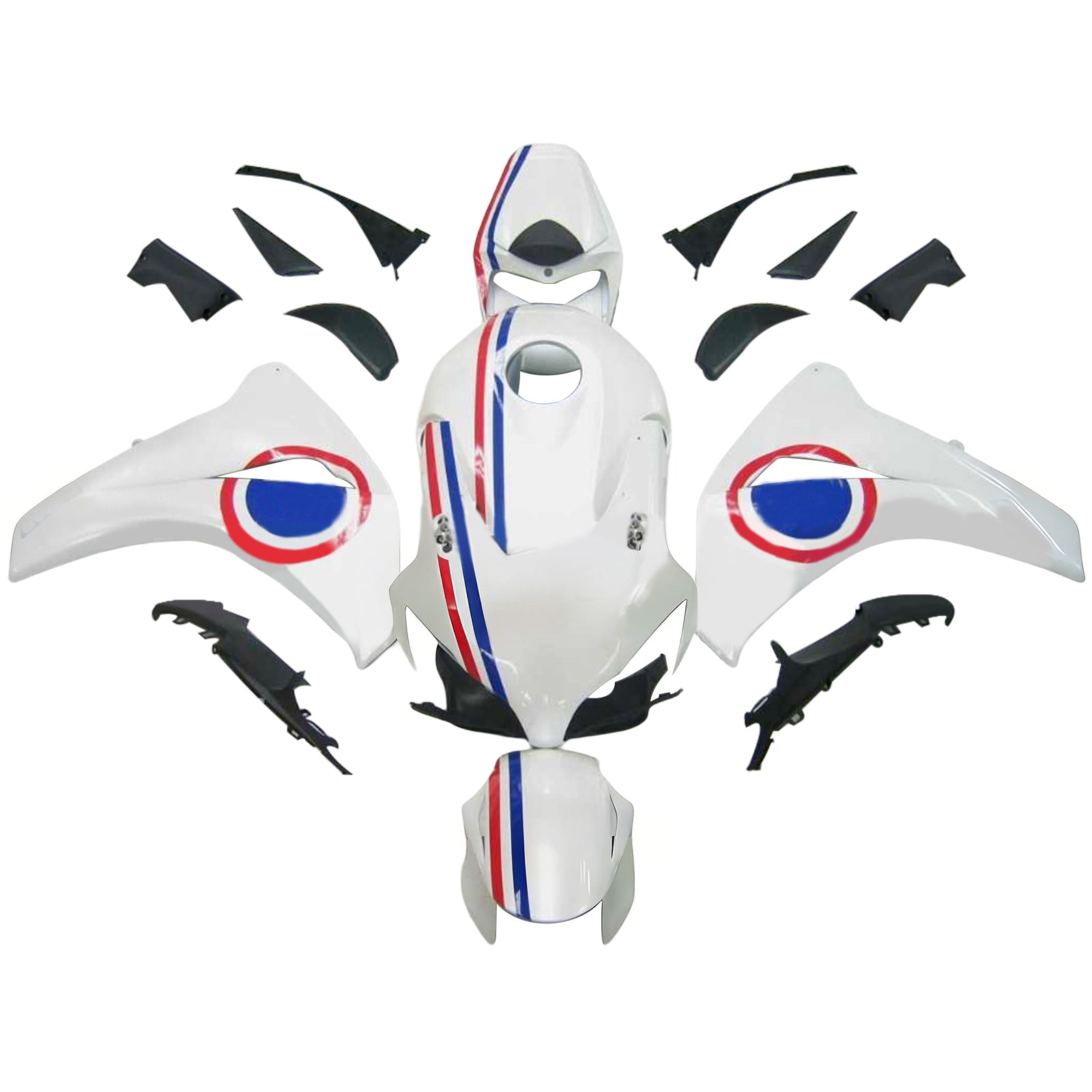 Kit de carénage injecté en plastique ABS pour Honda CBR1000RR 2008-2011