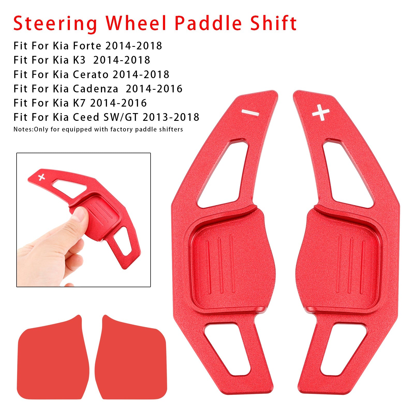 Extensión del volante de paletas de cambio de velocidad para kia cadenza de aluminio fuerte