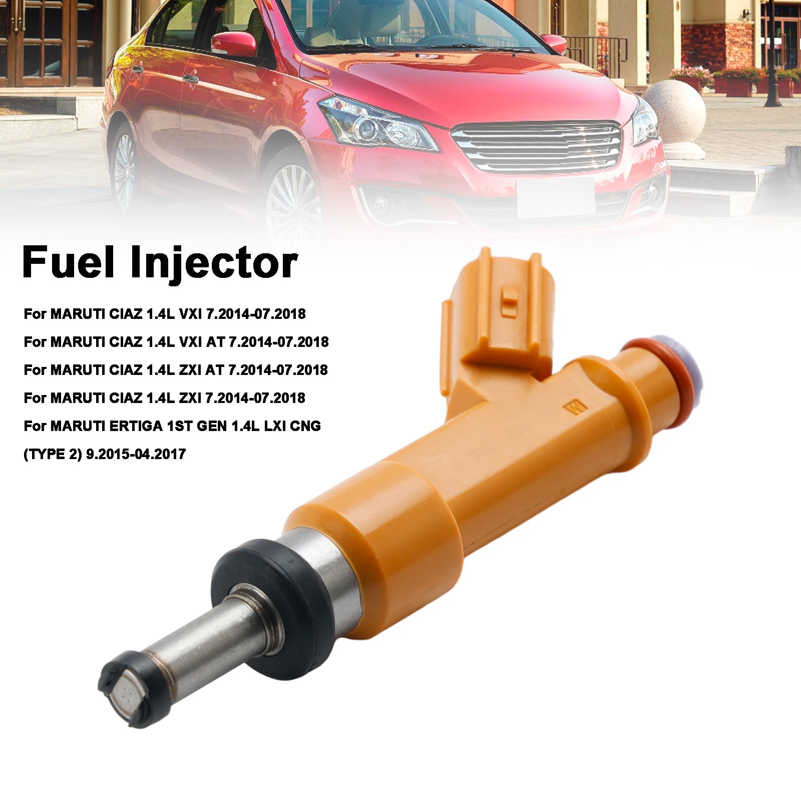 1 Inyector de combustible 15710M83P00 para Maruti Ciaz 1,4 L Ertiga Sw