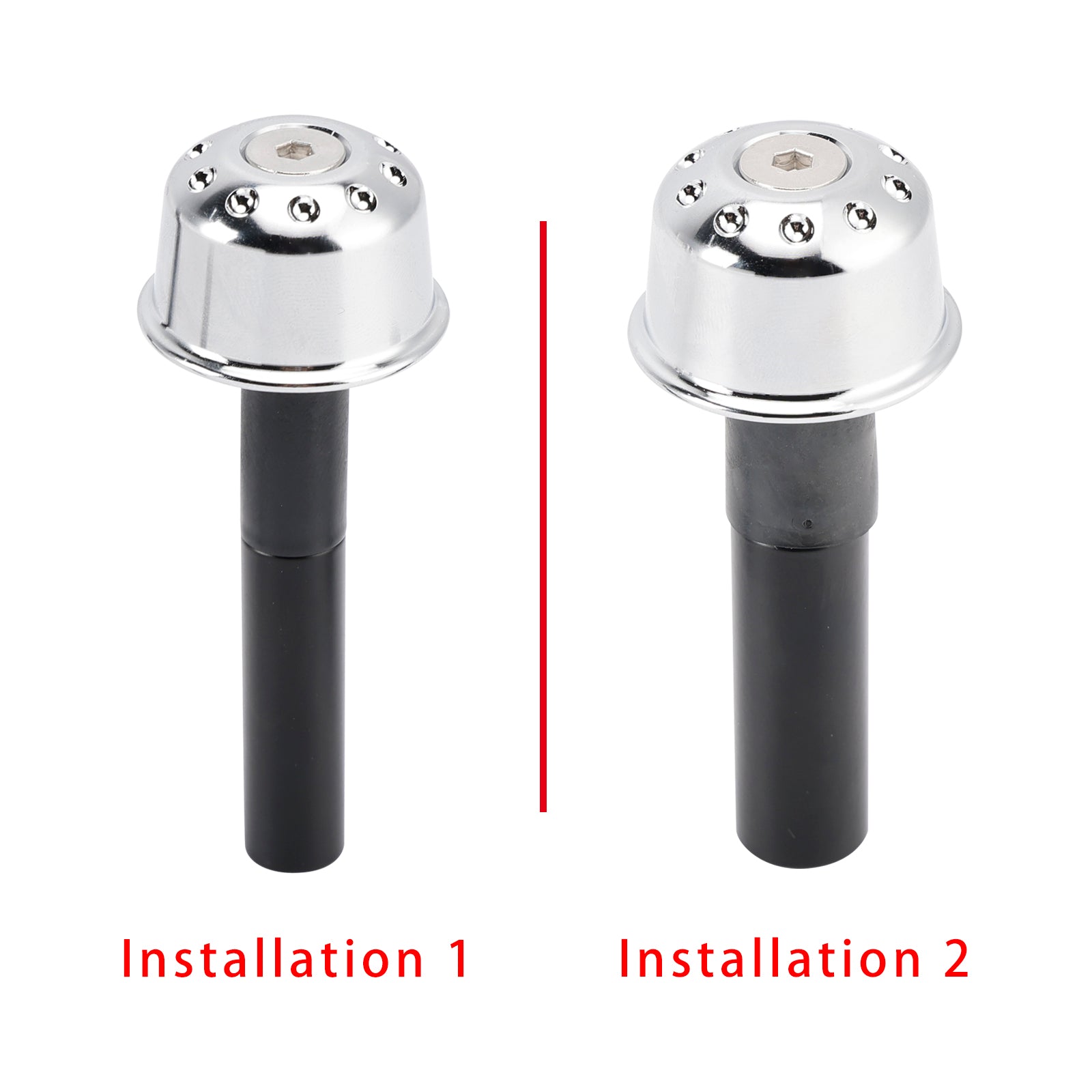 Zilveren CNC-stuuruiteinden voor Kawasaki Eliminator 500 450 400 W800