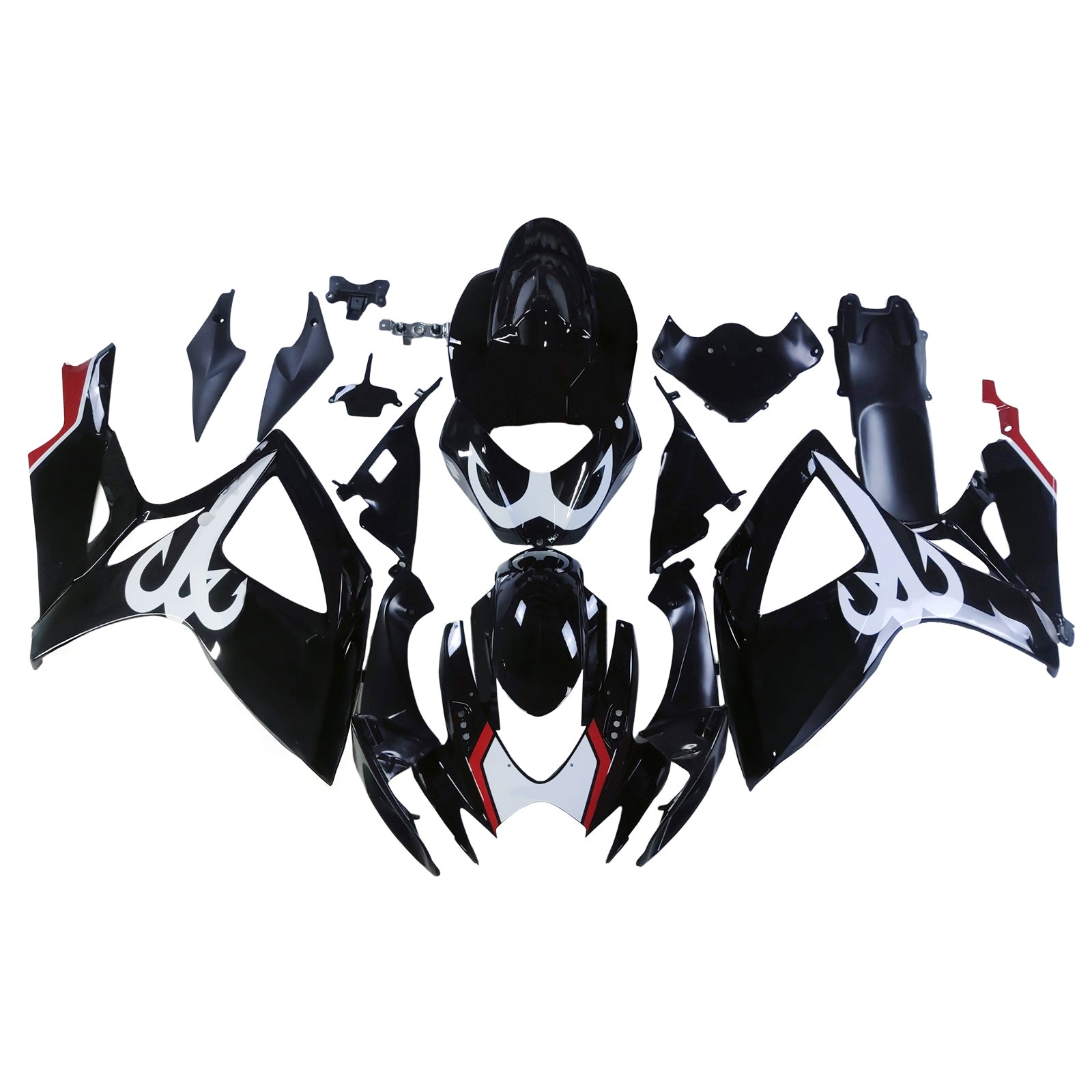 Injection carénage kit carrosserie plastique ABS fit pour Suzuki GSXR 600/750 2006-2007