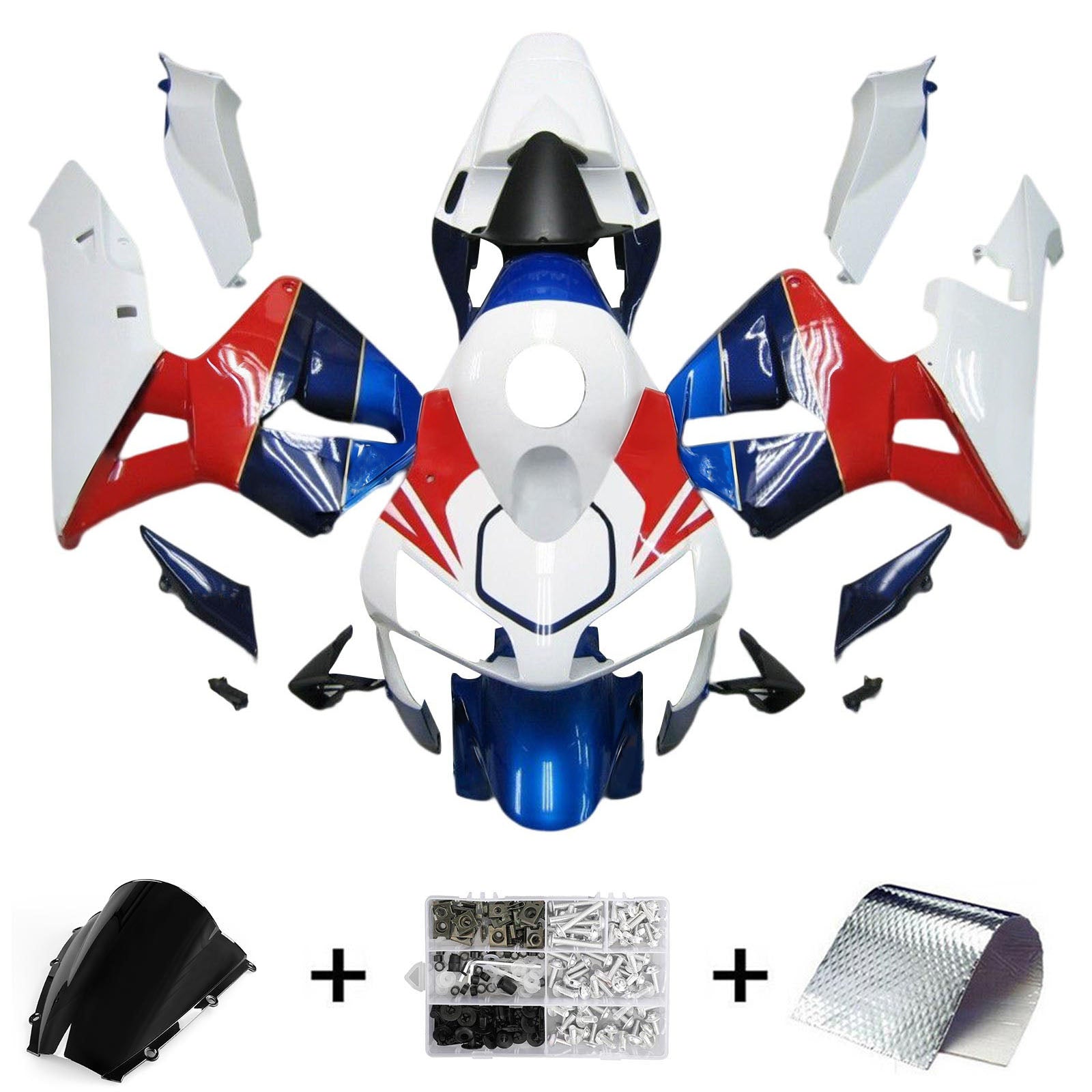 Kit de carénage par injection, carrosserie en plastique ABS pour Honda CBR600RR 2003-2004 F5